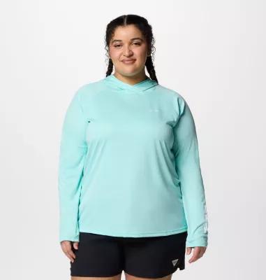 Columbia Womens PFG Tidal Tee II Hoodie - Plus Size- Product Image