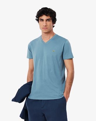 Men's Lightweight Pima Cotton V-Neck T-Shirt Product Image