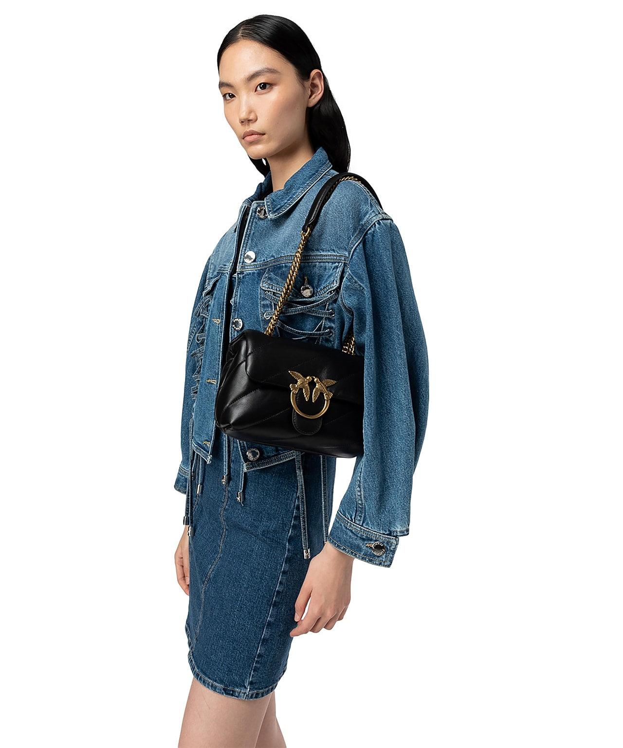 Leather shoulder bag 'Mini Love Puff' Product Image