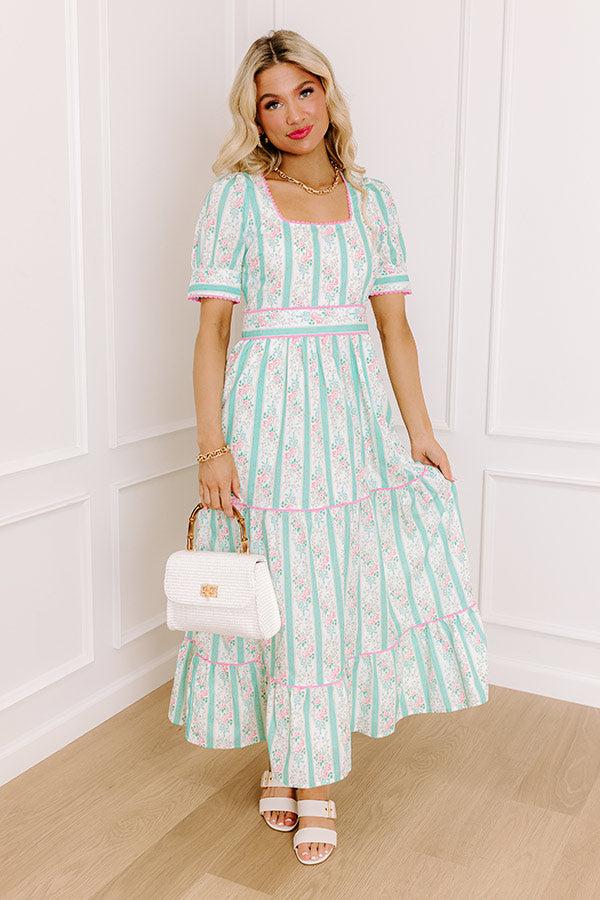 Tea Party Ready Stripe Midi Dress Product Image