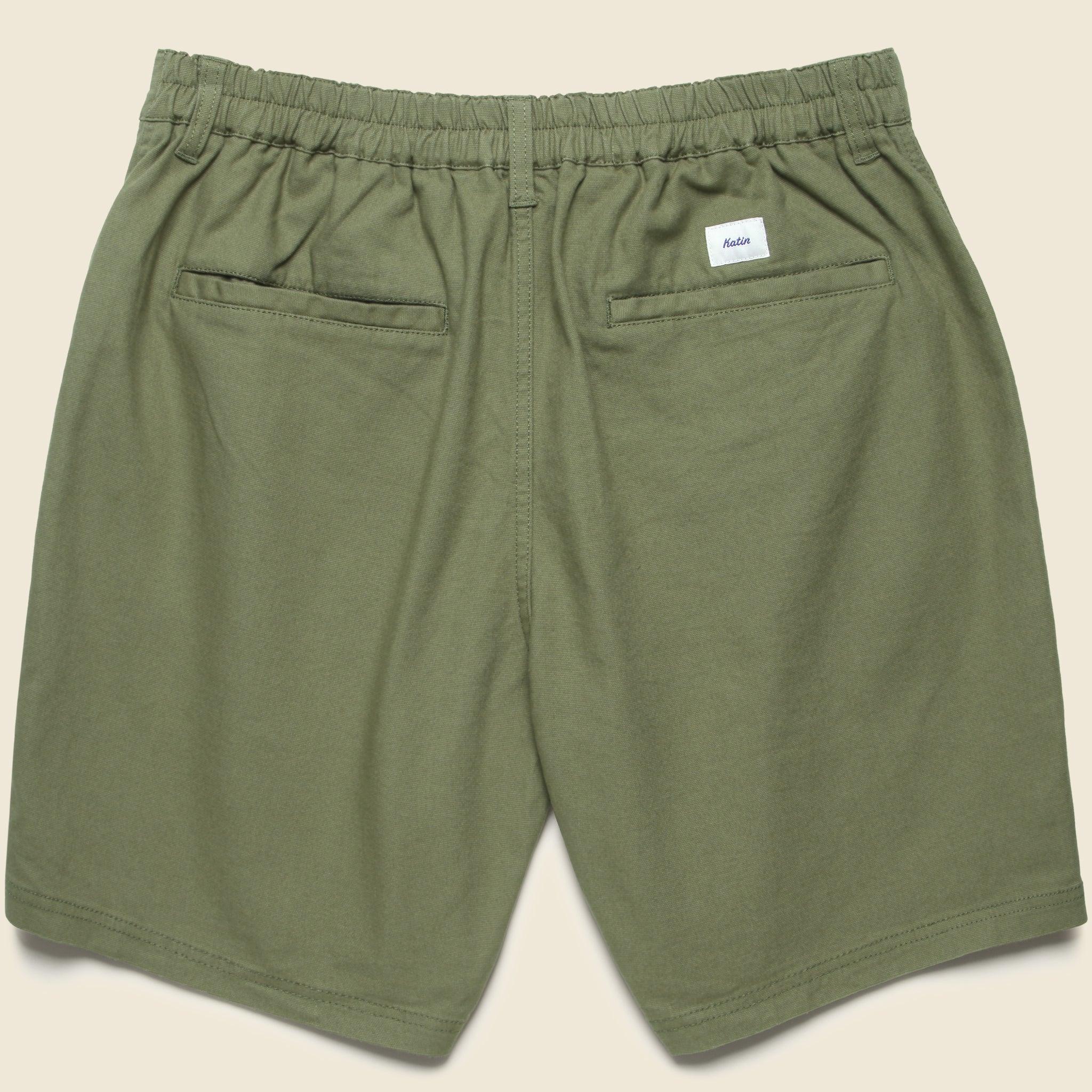 7" Trails Canvas Shorts - Clover Product Image