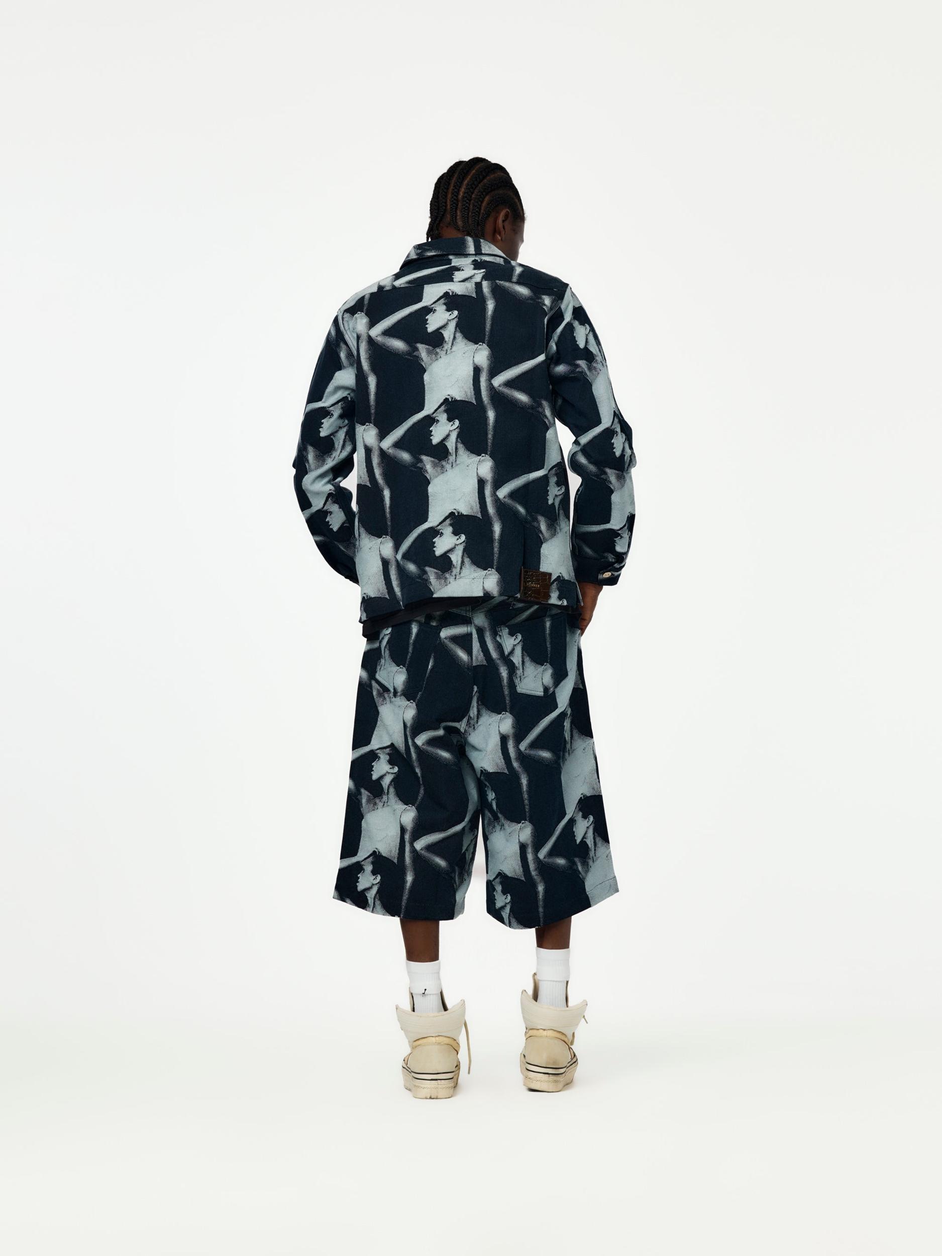 Jet Zip Jacket (Jacquard Face Denim) Product Image