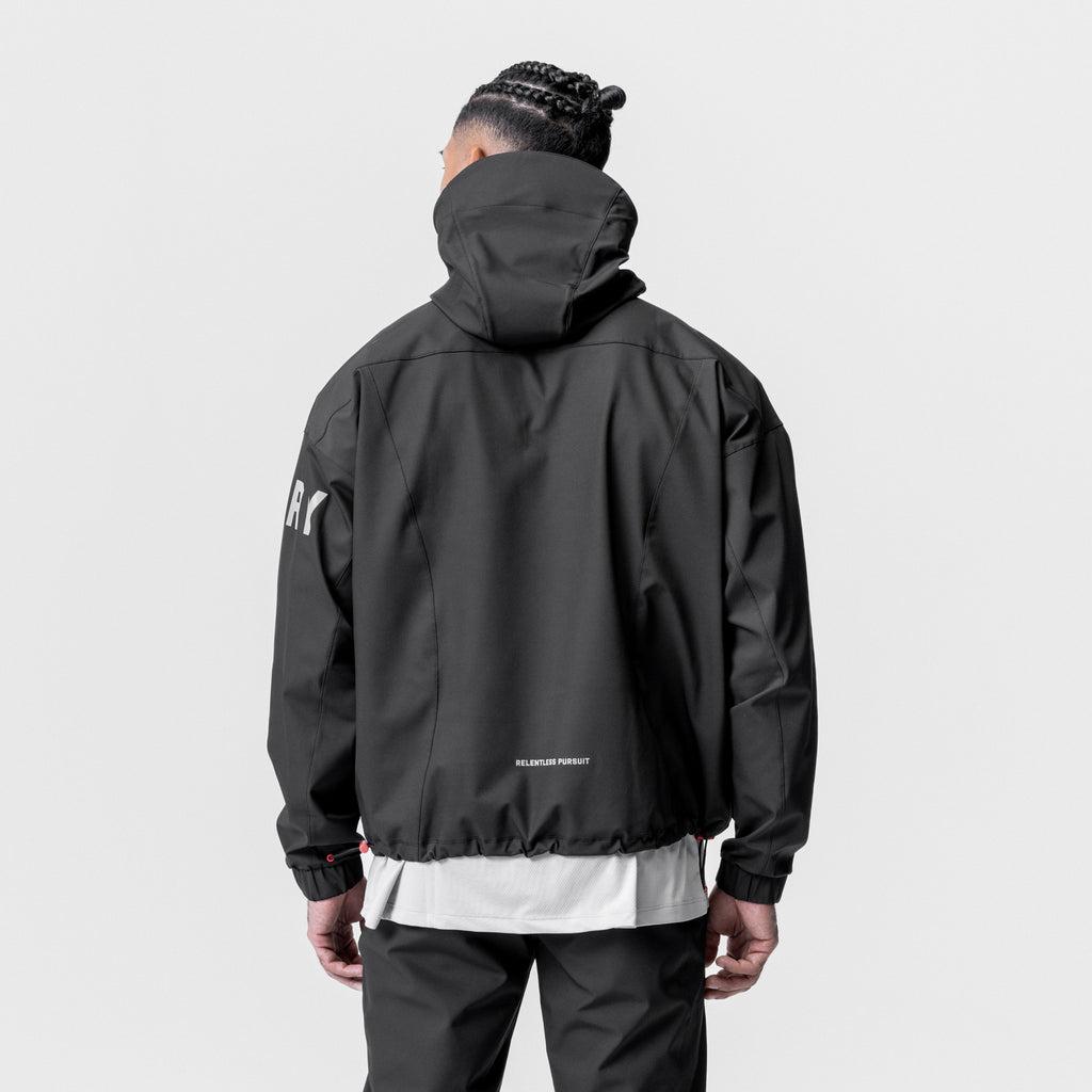 0874. Tech-Terry™ Zip Pocket Hoodie - Black/Black "Brush Wings/ASRV" Product Image