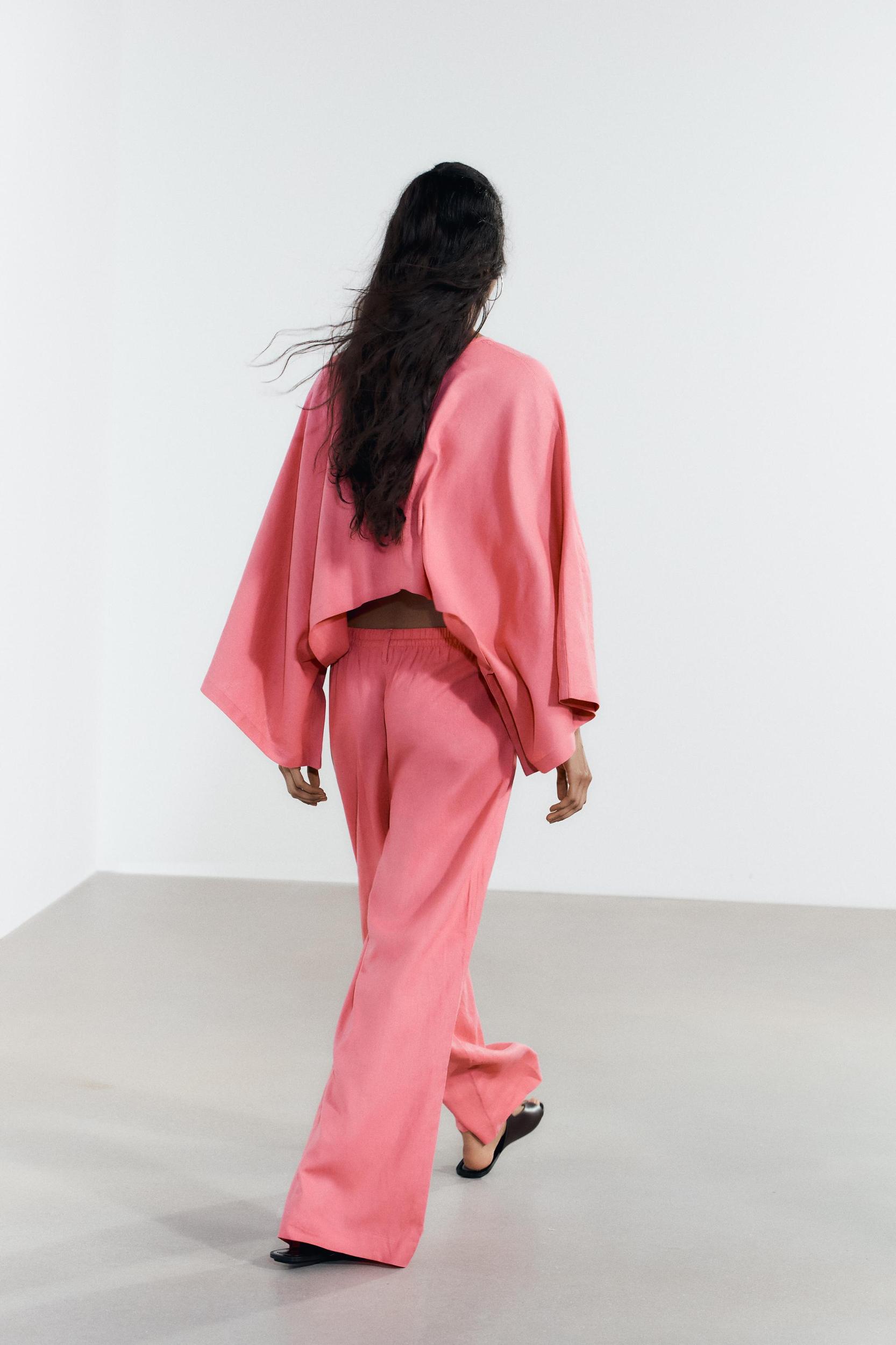 LINEN PALAZZO PANTS Product Image