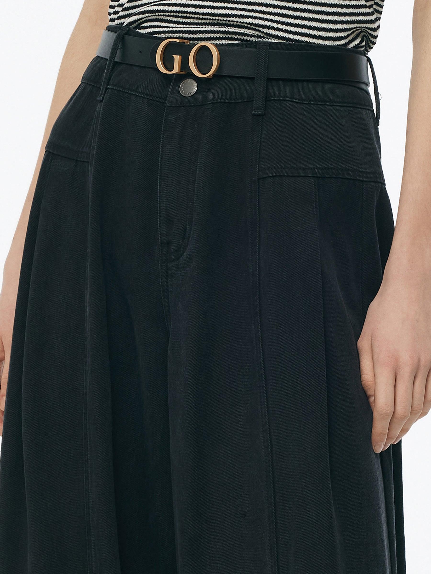 Denim Women High-Waisted Wide Leg Jeans Product Image