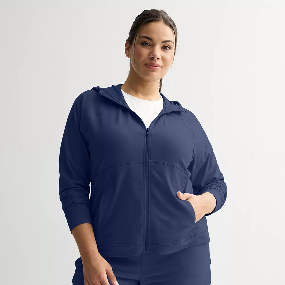 Women's Tek Gear® Essential Hooded Jacket, Size: Small, Blue Romance Product Image