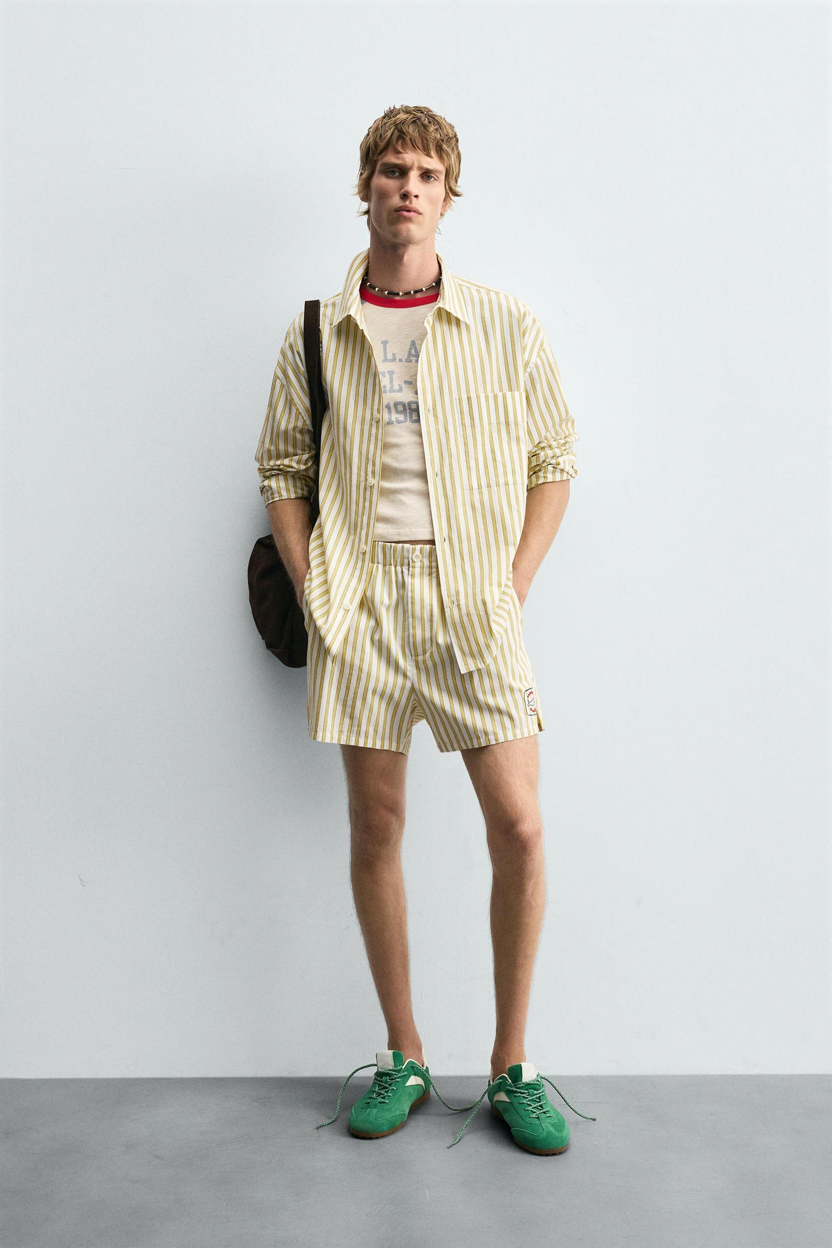 STRIPED SHIRT WITH POCKET Product Image