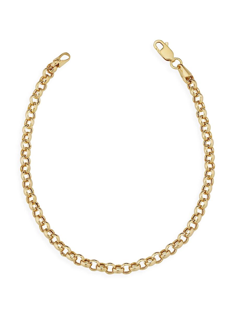 Womens 14K Yellow Gold Rimini Rolo Bracelet Product Image