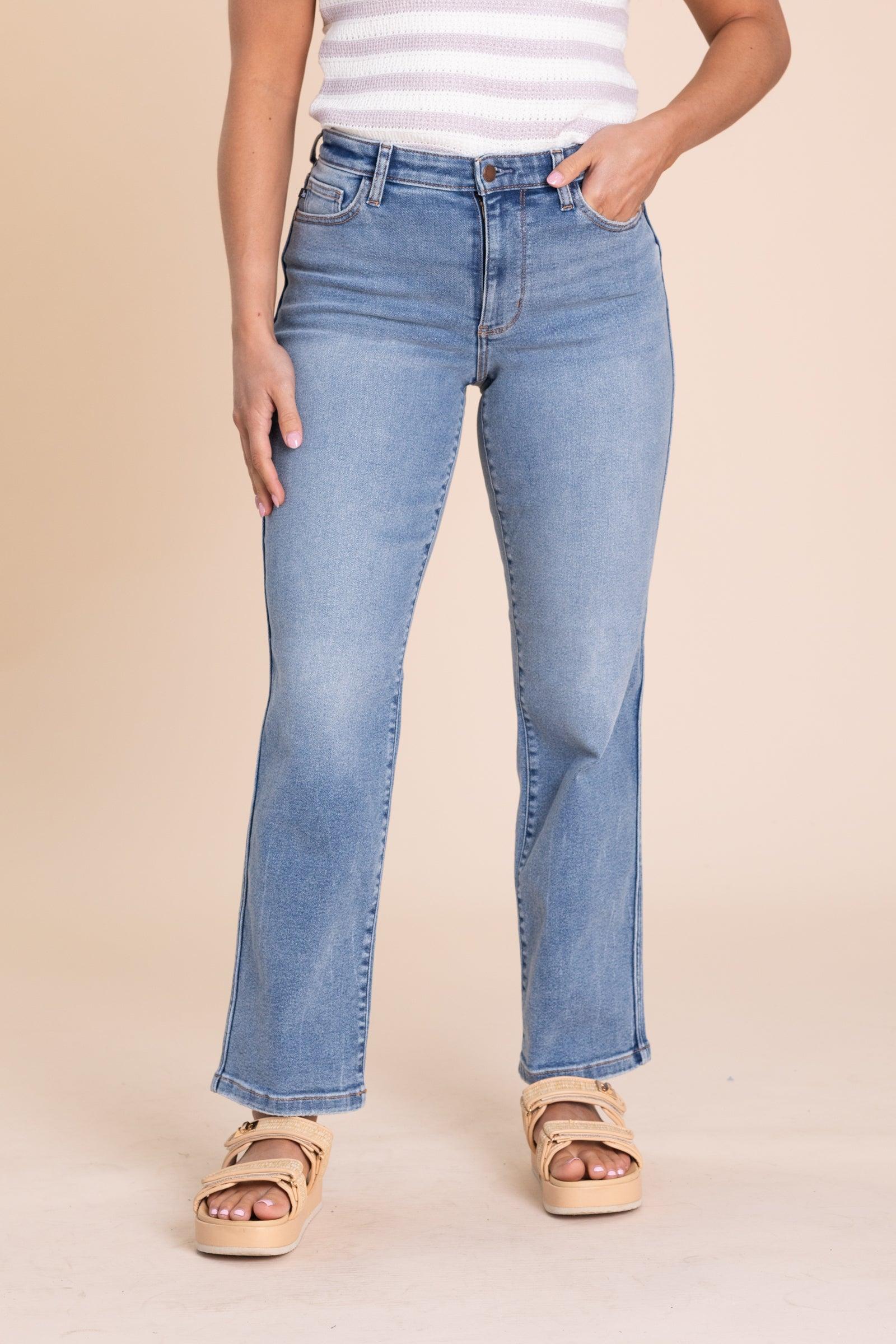 Judy Blue High Waist Vintage Medium Wash Jeans Product Image