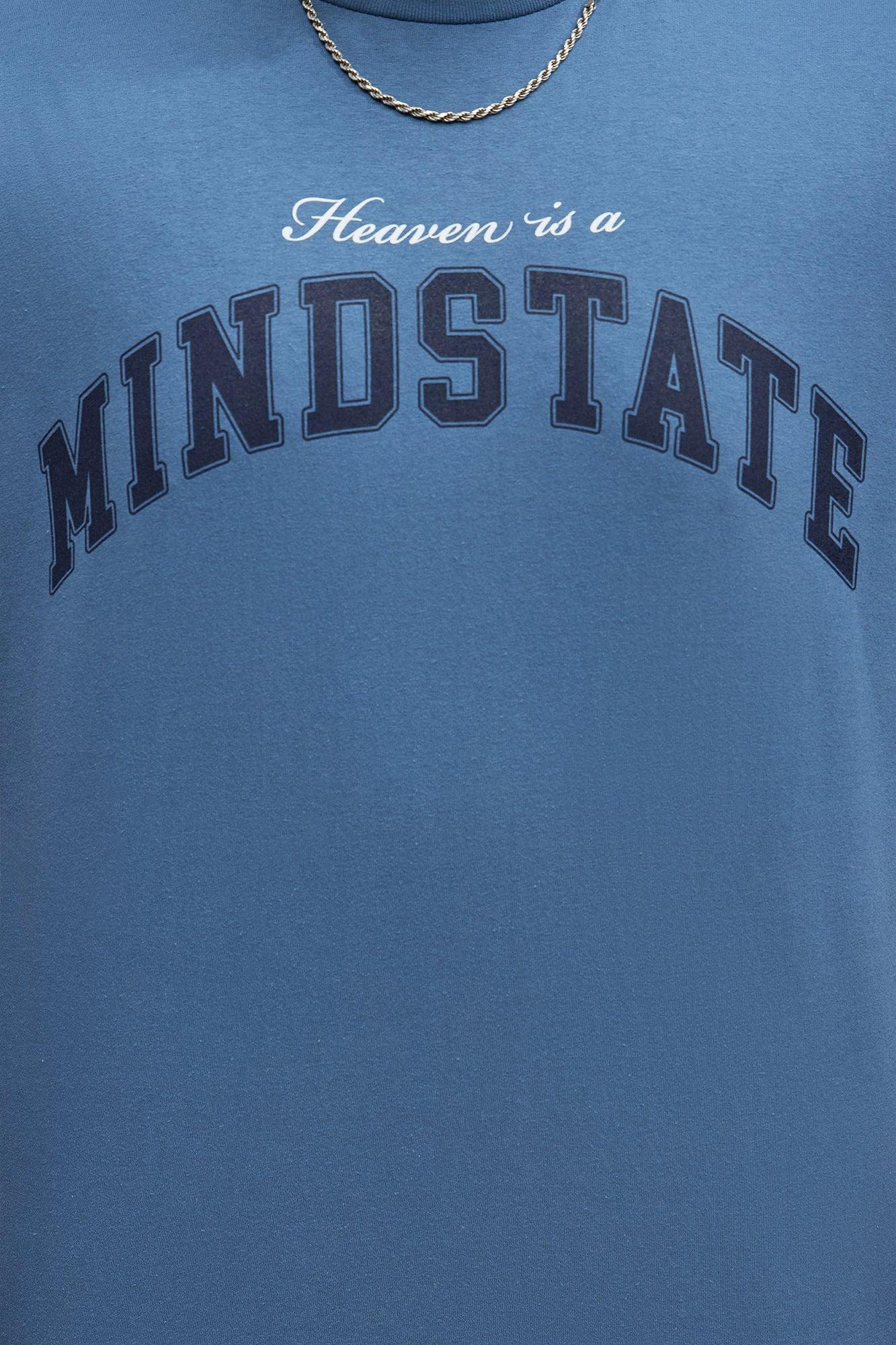 Heaven Is A Mindstate Short Sleeve Tee - Indigo Product Image