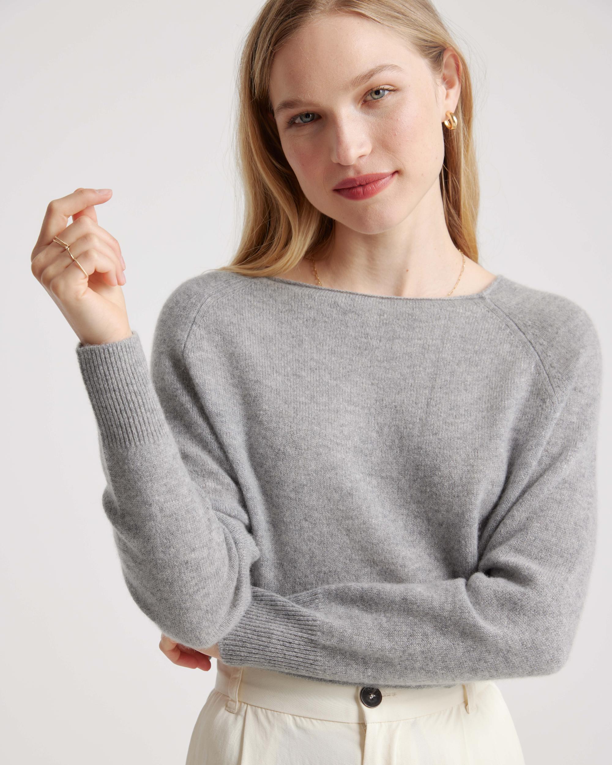 Quince | Women's Mongolian Cashmere Boatneck Sweater Product Image