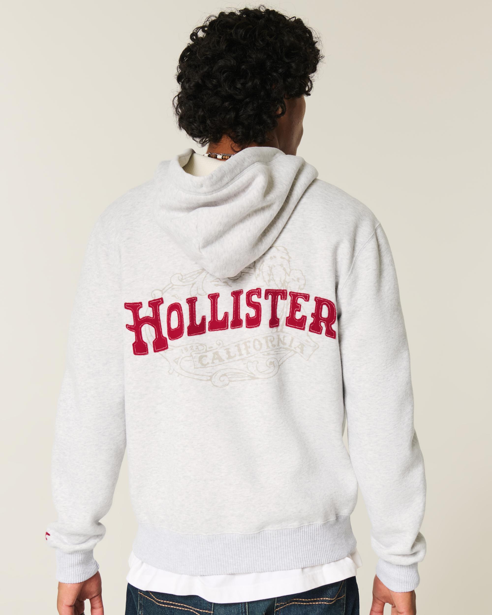 Waffle-Lined Newport Beach Graphic Zip-Up Hoodie Product Image