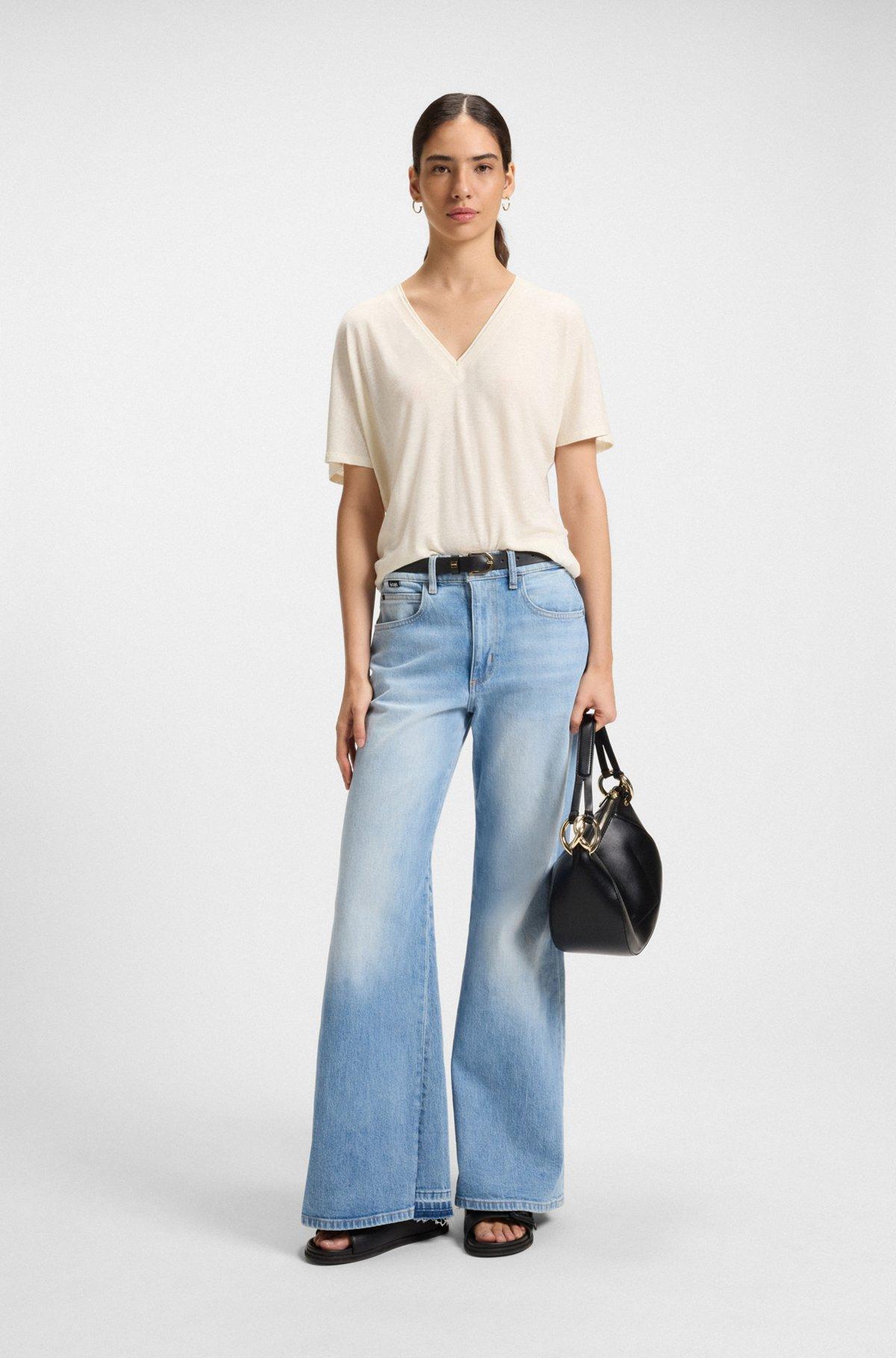 V-neck T-shirt with Double B monogram Product Image