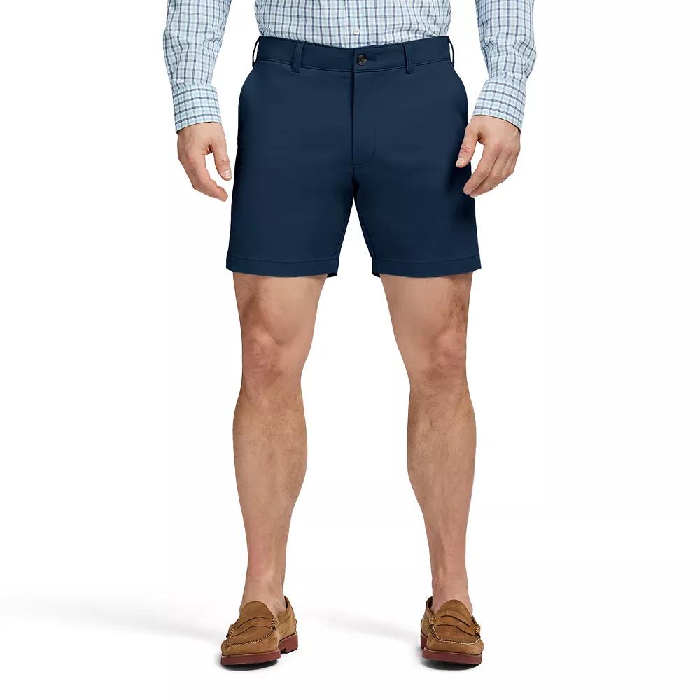Men's IZOD Saltwater 7-Inch Flat Front Chino Shorts,  Product Image