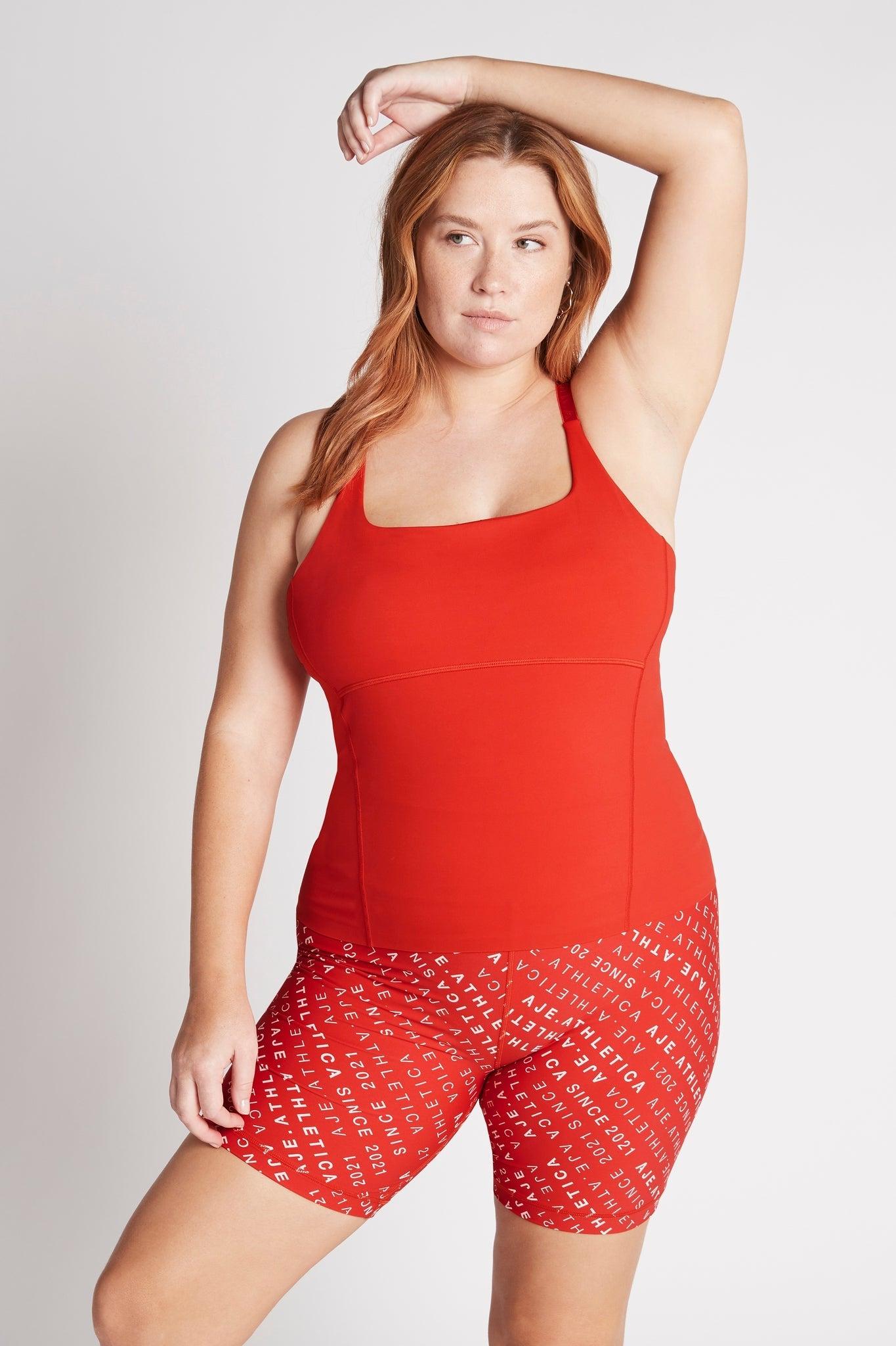 Cropped Adjustable Strap Racerback Tank 117 Product Image