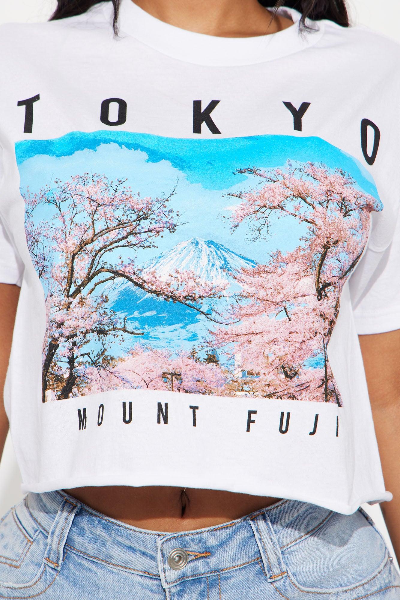 Tokyo Cropped Tee - White Product Image