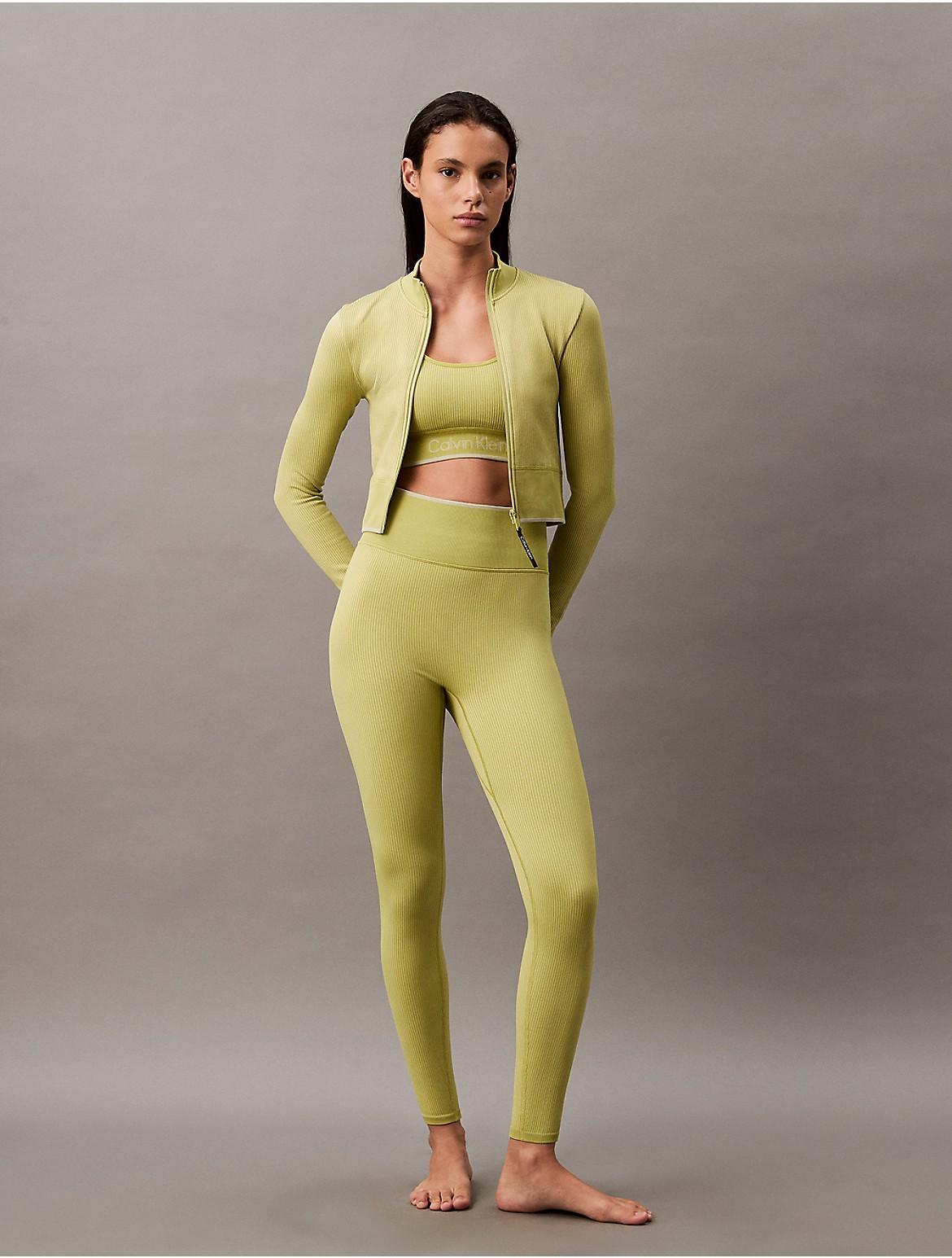 Calvin Klein Womens Rib Sport Leggings - White Product Image