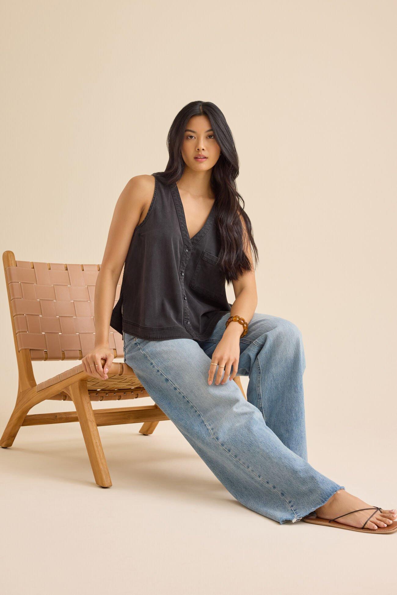 Keira Button Up Vest Product Image