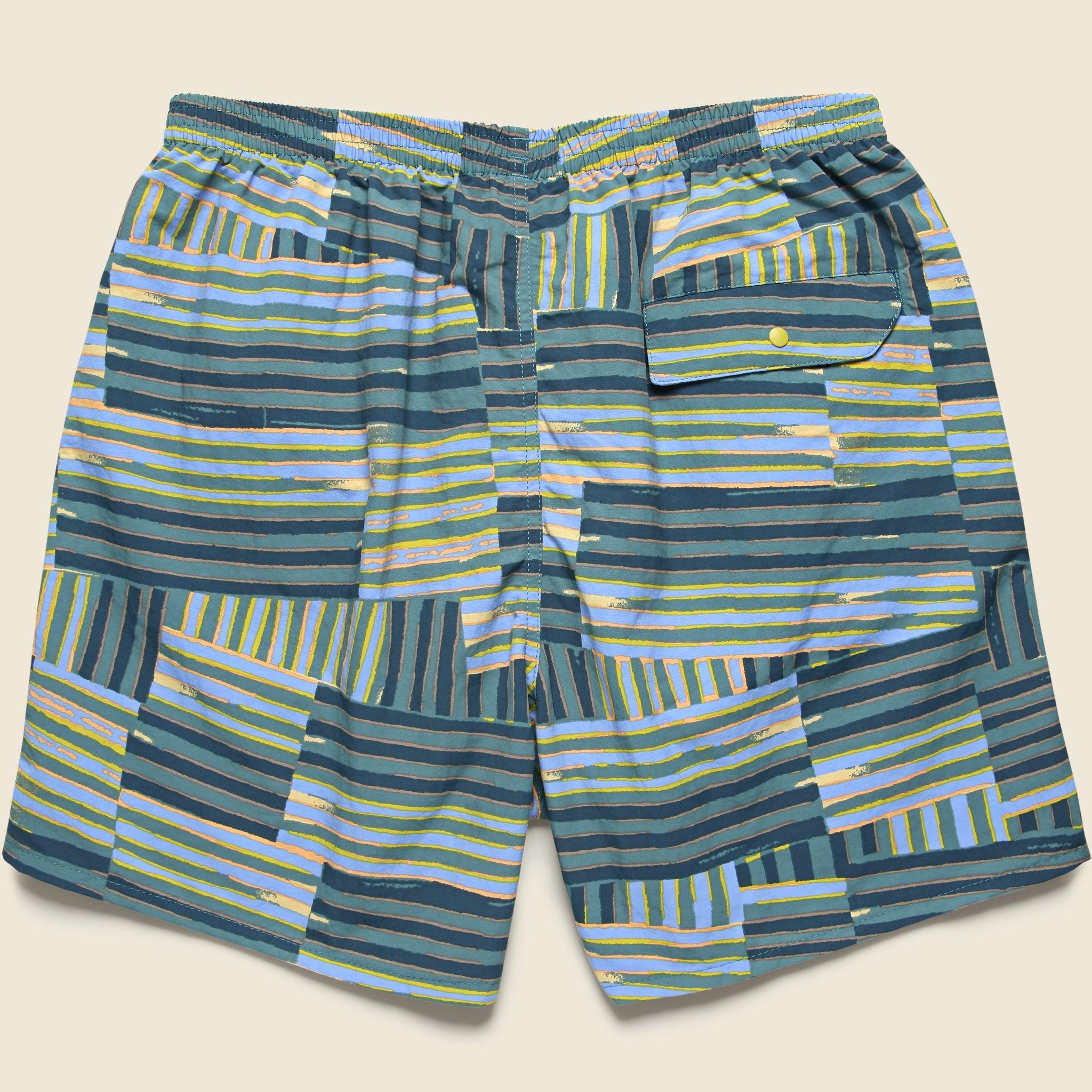 5" Baggies Shorts - Quilty Fitz Wetland Blue Product Image