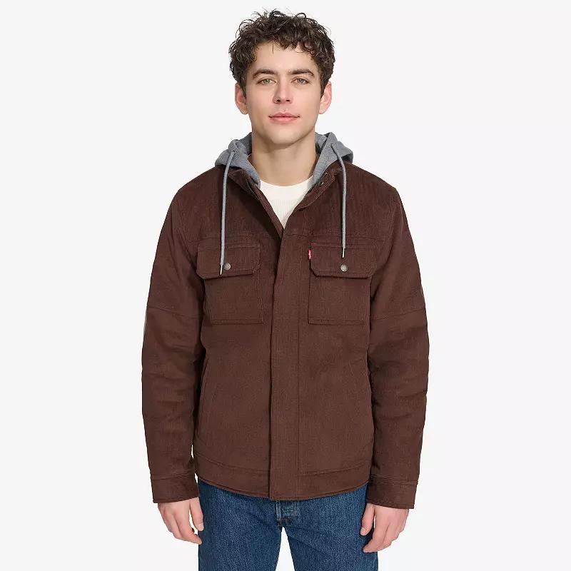 Men's Levi's® Hooded Corduroy Shacket,  Product Image