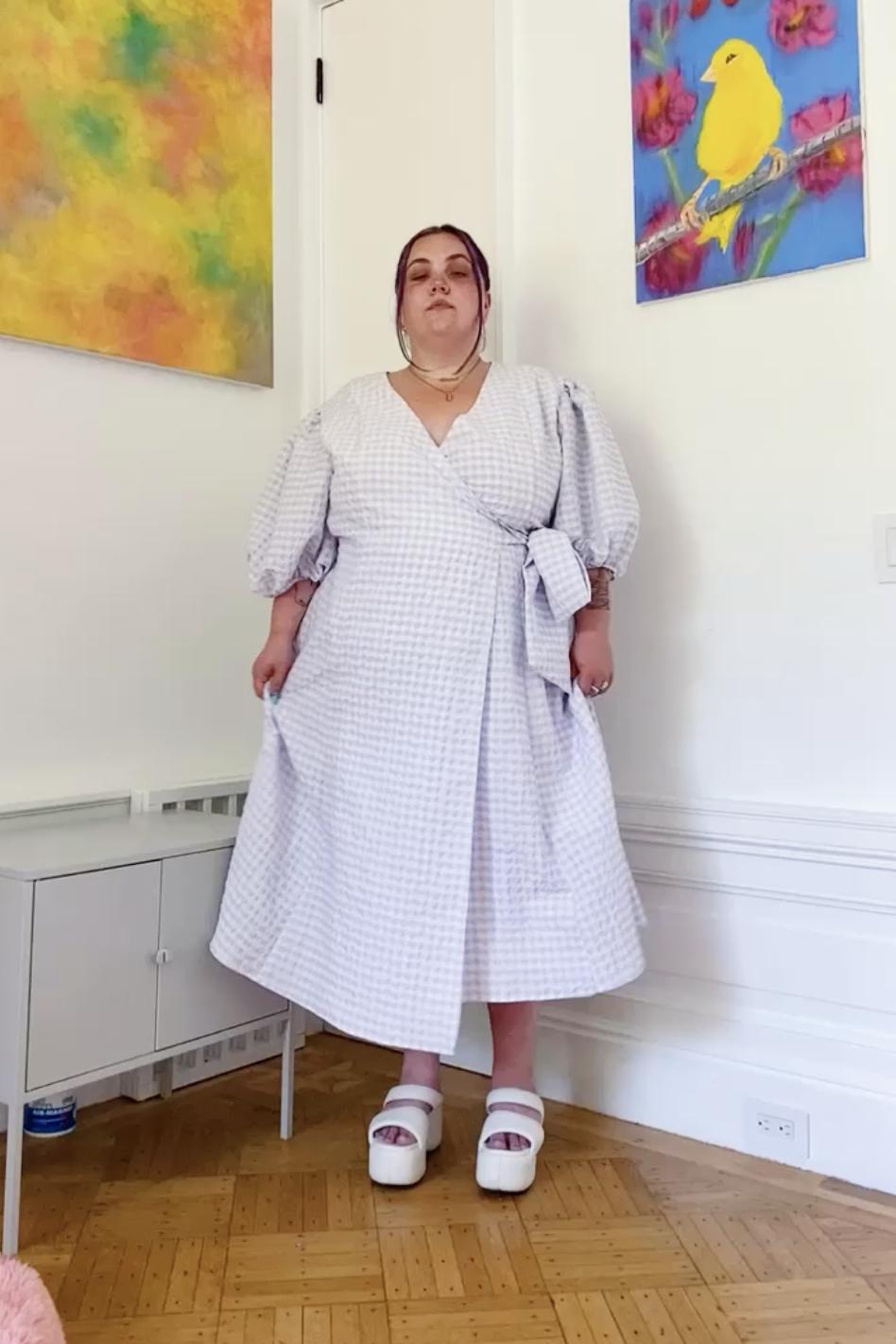 Juliette Dress - Hyacinth Gingham Product Image