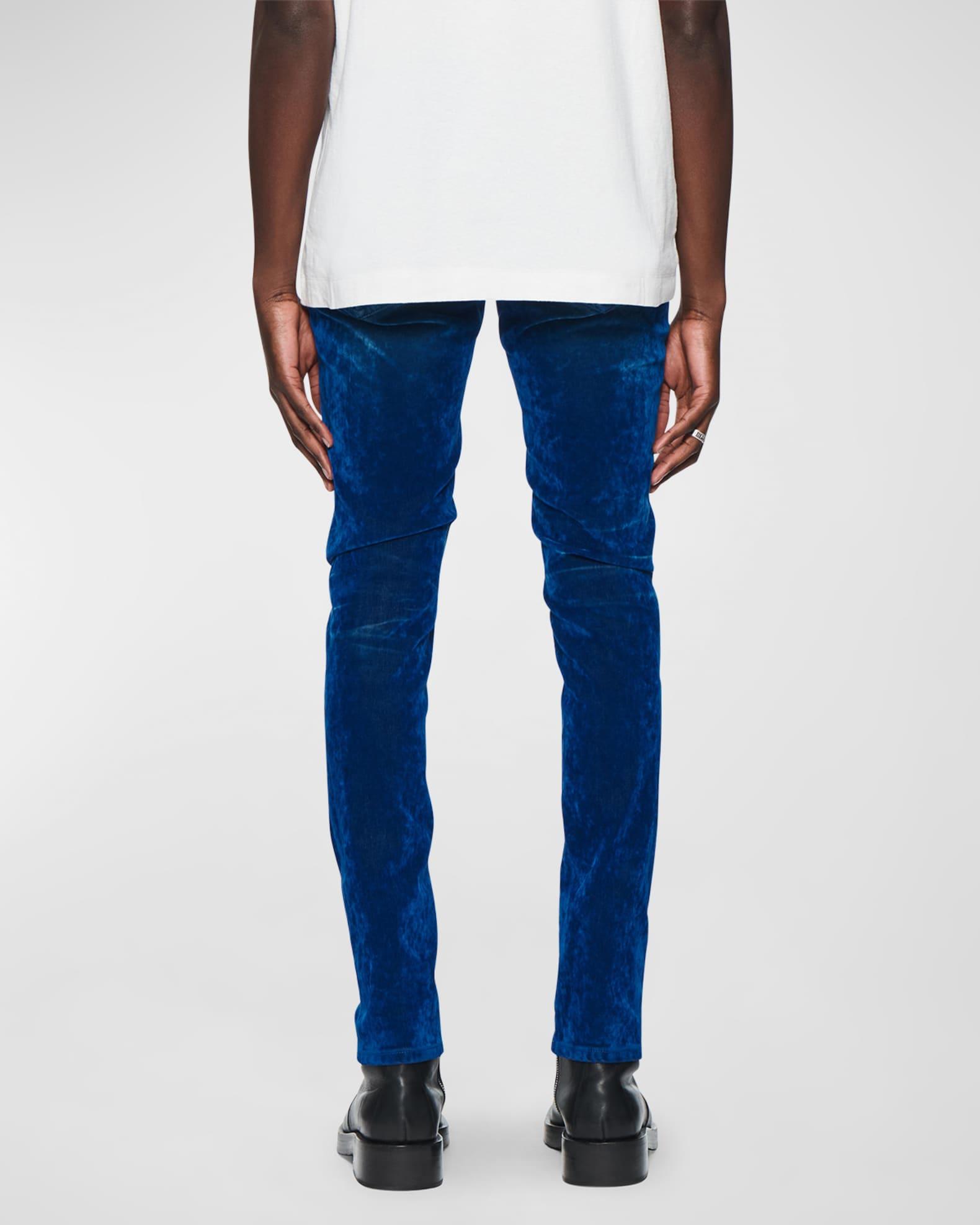 Men's Velour Flock Skinny Jeans Product Image