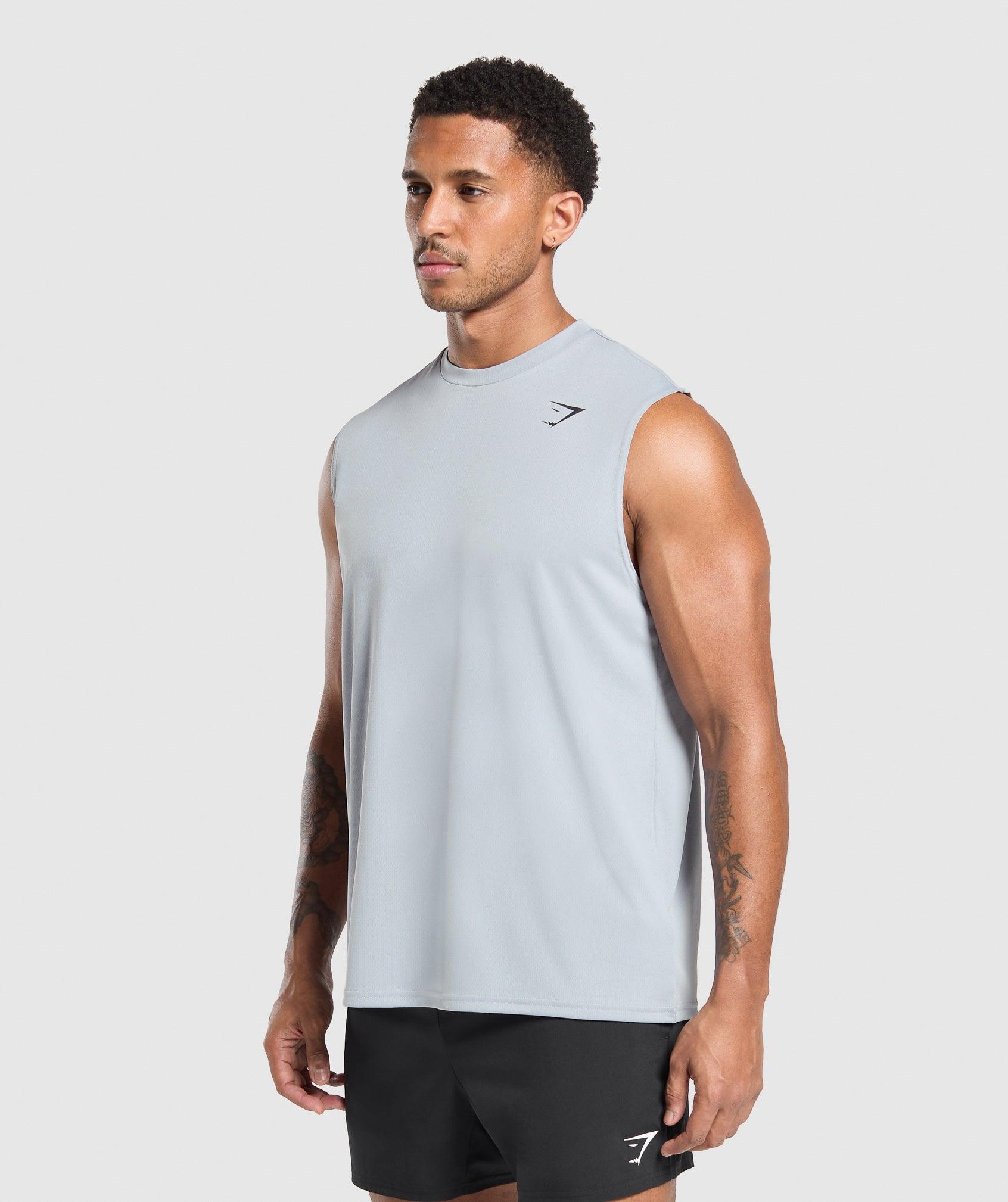 Gymshark Arrival Oversized Tank - Metal Purple Male Product Image