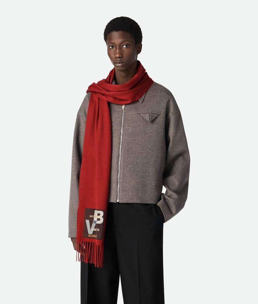 Women's Cashmere Scarf in Red stone Product Image