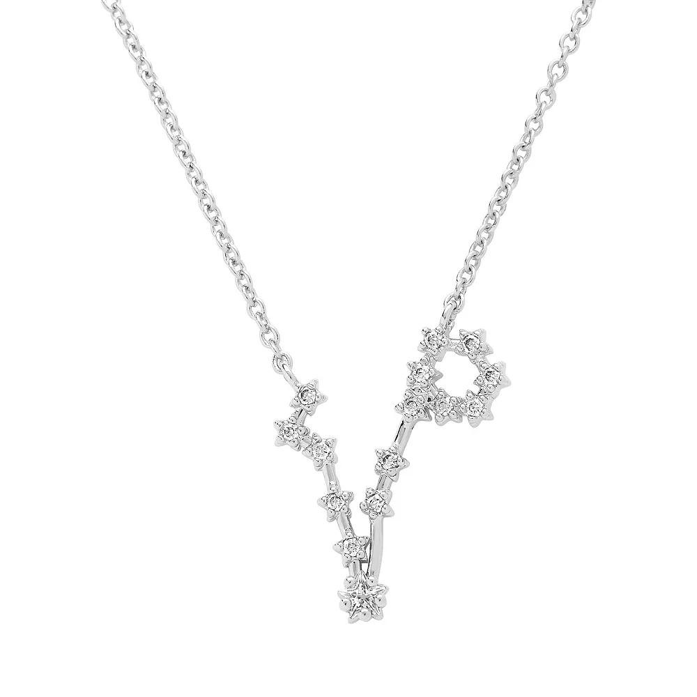 MC Collective Cubic Zirconia Constellation Necklace, Women's, 14k Gold Tone Gemini Product Image