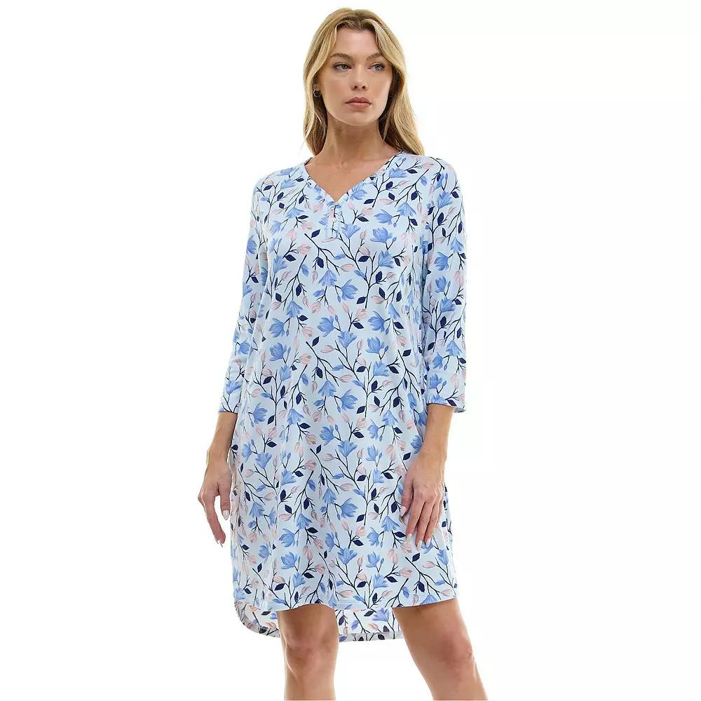 Petite Croft & Barrow® Cozy Luxe Sleepshirt, Women's, Size: Medium Petite, Darla Floral Product Image