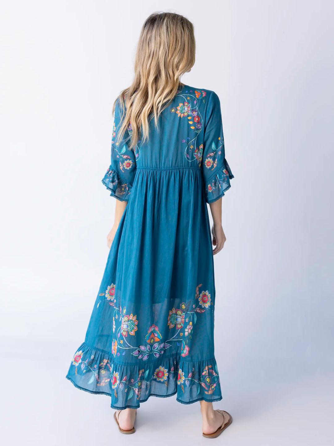 Capri Cotton Maxi Dress Product Image