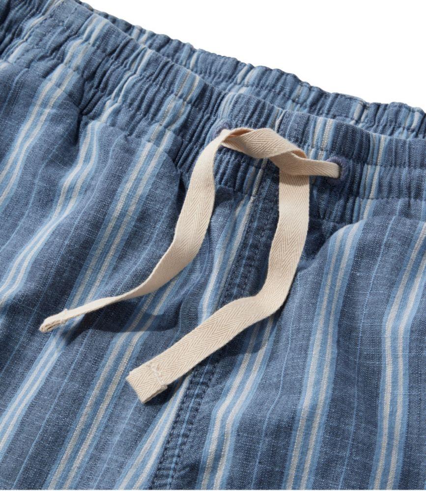 Women's Lakewashed Pull-On Chinos, Mid-Rise Wide-Leg Crop Stripe Product Image