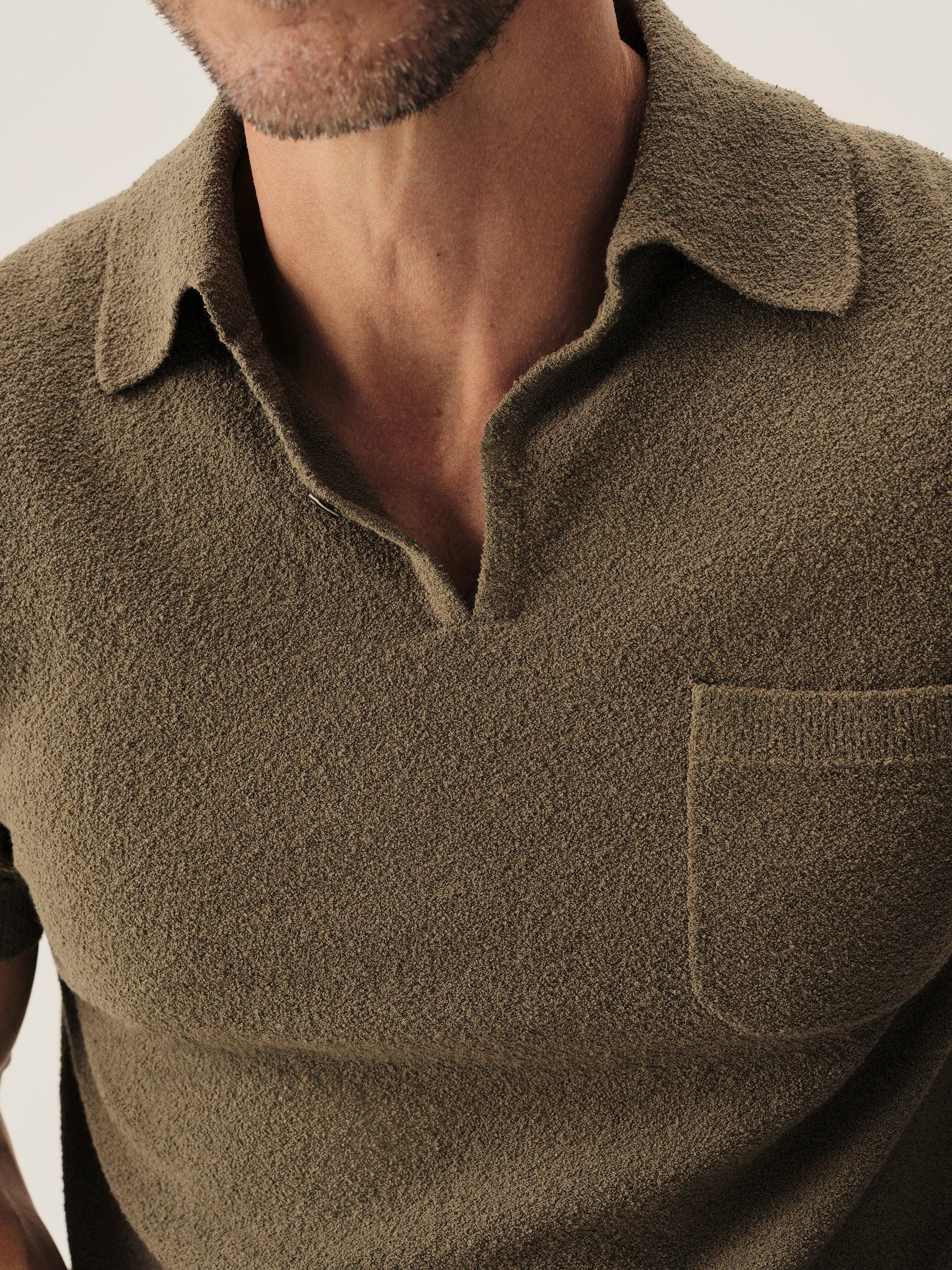 Soft Cactus Cotton Loop Terry Polo Product Image