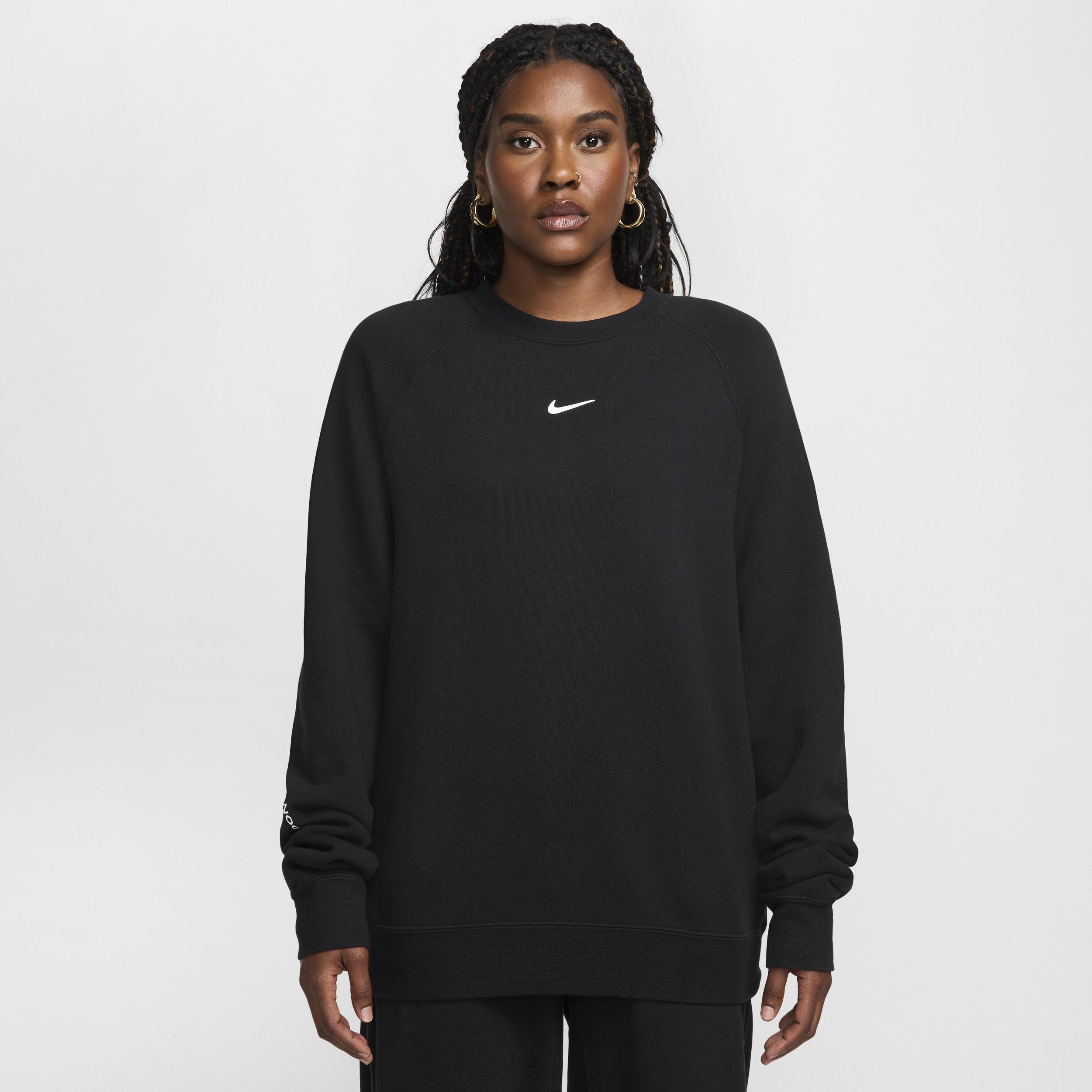 Nike Mens Nike NRG Nocta CS Fleece Crew - Mens Black/White Product Image