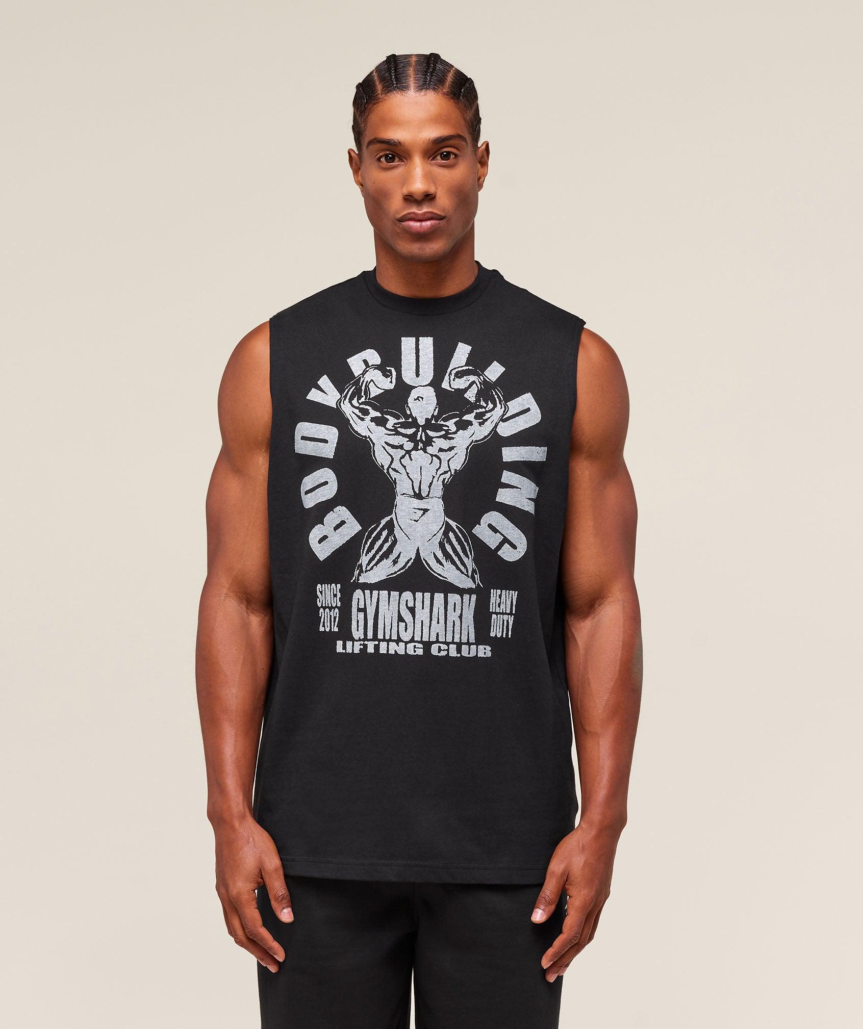 Gymshark Lifting Club Flex Tank - Black Male Product Image