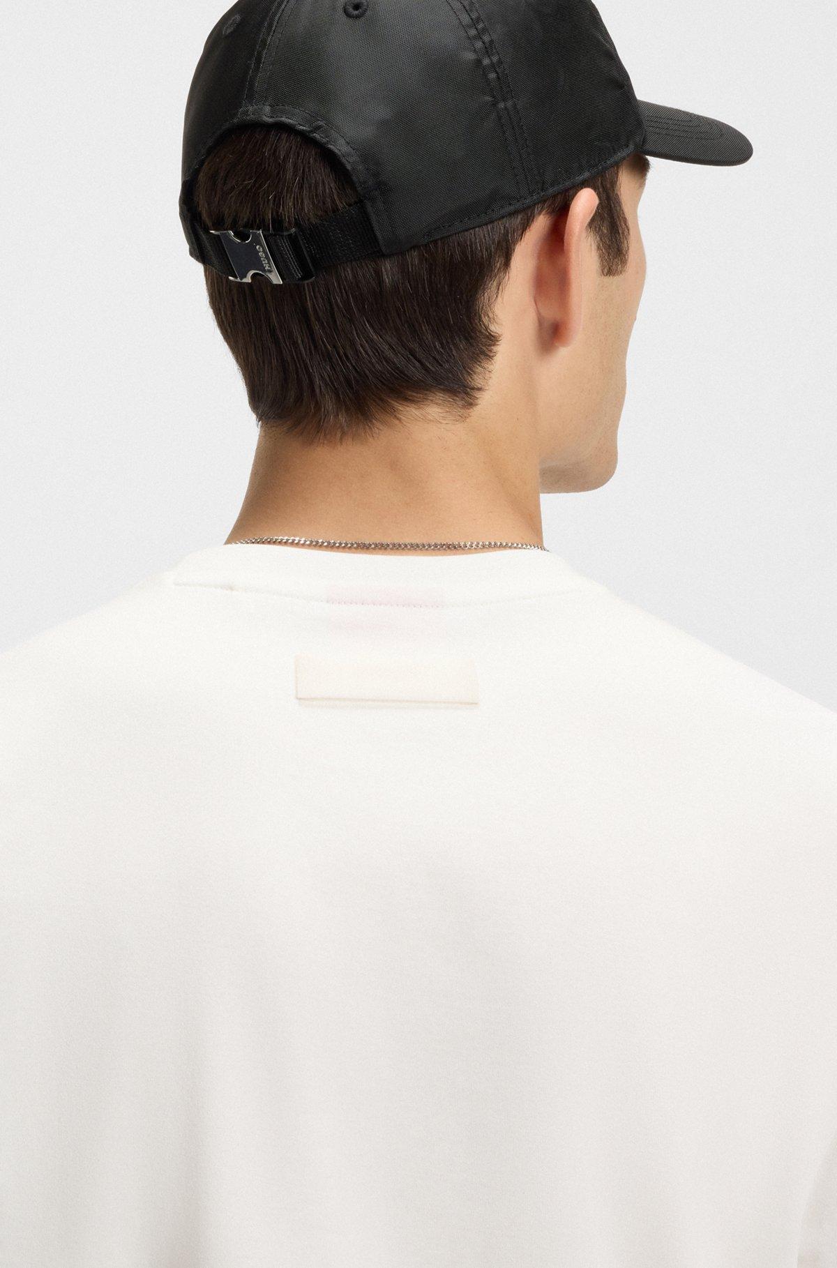 HUGO - Slim-fit T-shirt with mercerized cotton - White Product Image