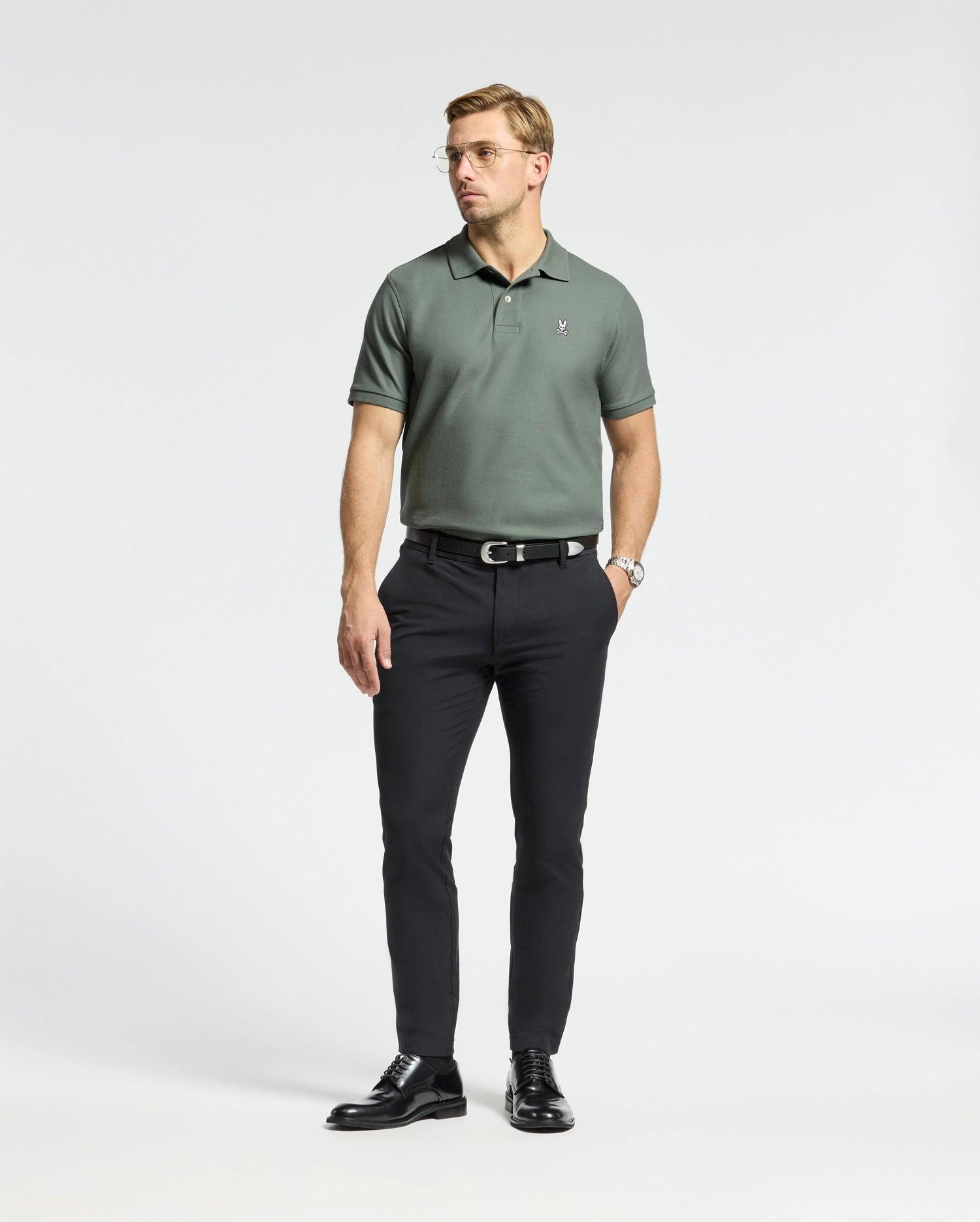 MENS CLASSIC PIQUE POLO SHIRT - B6K001B200 Male Product Image