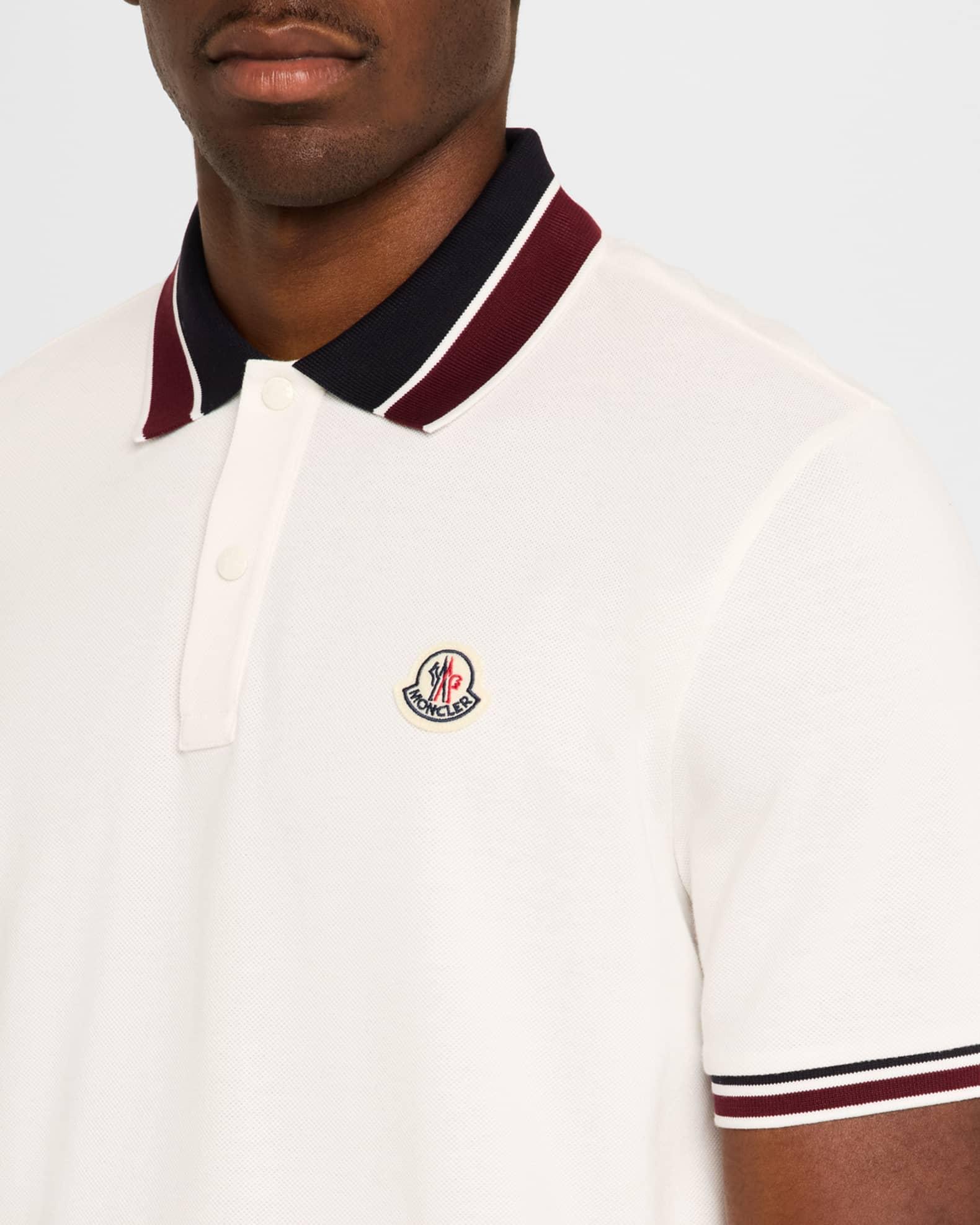 Men's Pique Stripe Polo Shirt Product Image