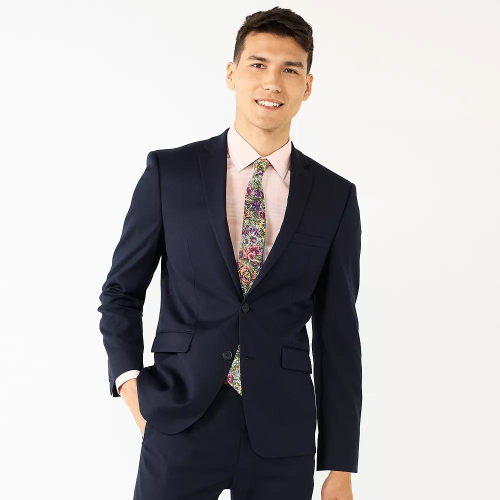 Men's Apt. 9® Premier Flex Performance Extra-Slim Washable Suit Jacket, Size: 40 Short, Blue Product Image