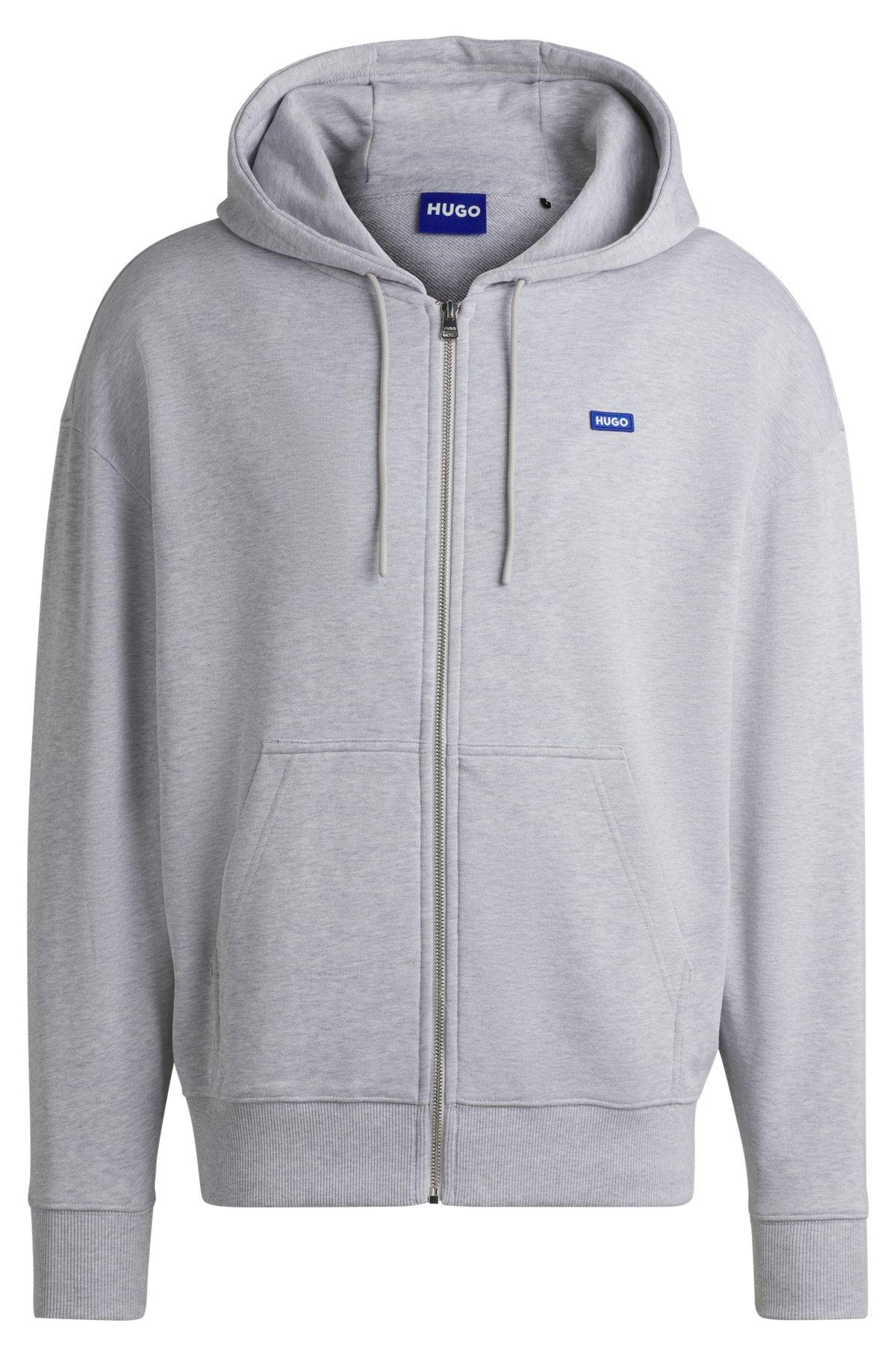 All-gender relaxed-fit hoodie in cotton terry Product Image