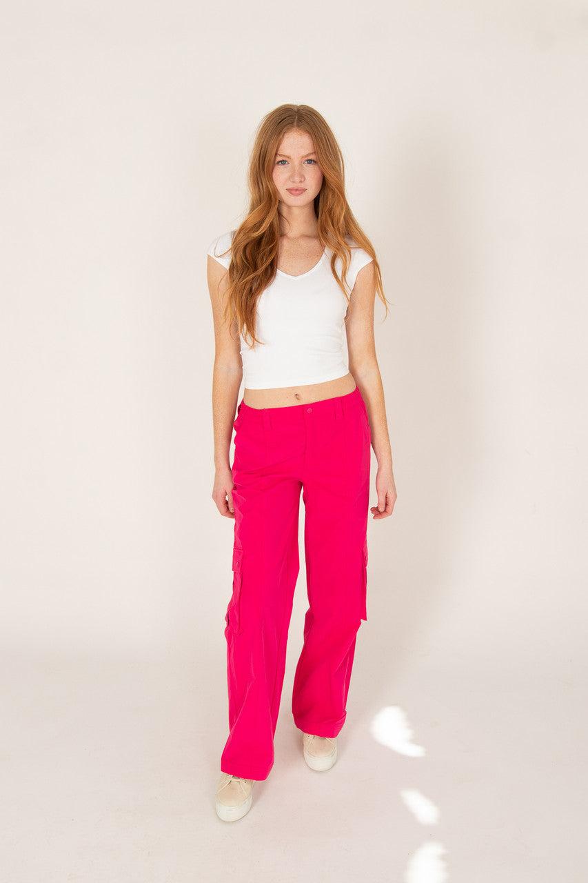 Wide Leg Cargo Pants Product Image