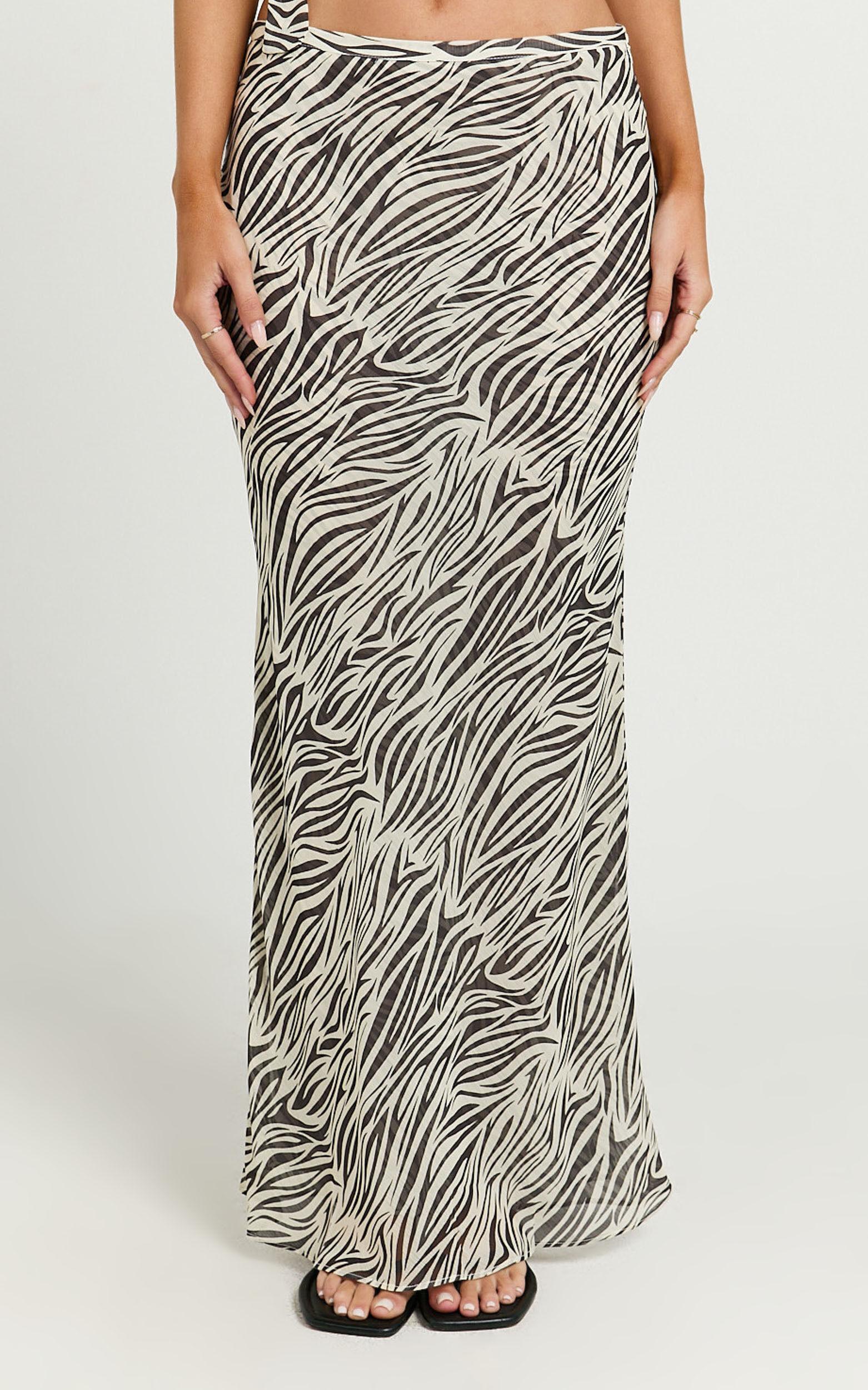 Lioness - Endless Maxi Skirt in Zebra Product Image
