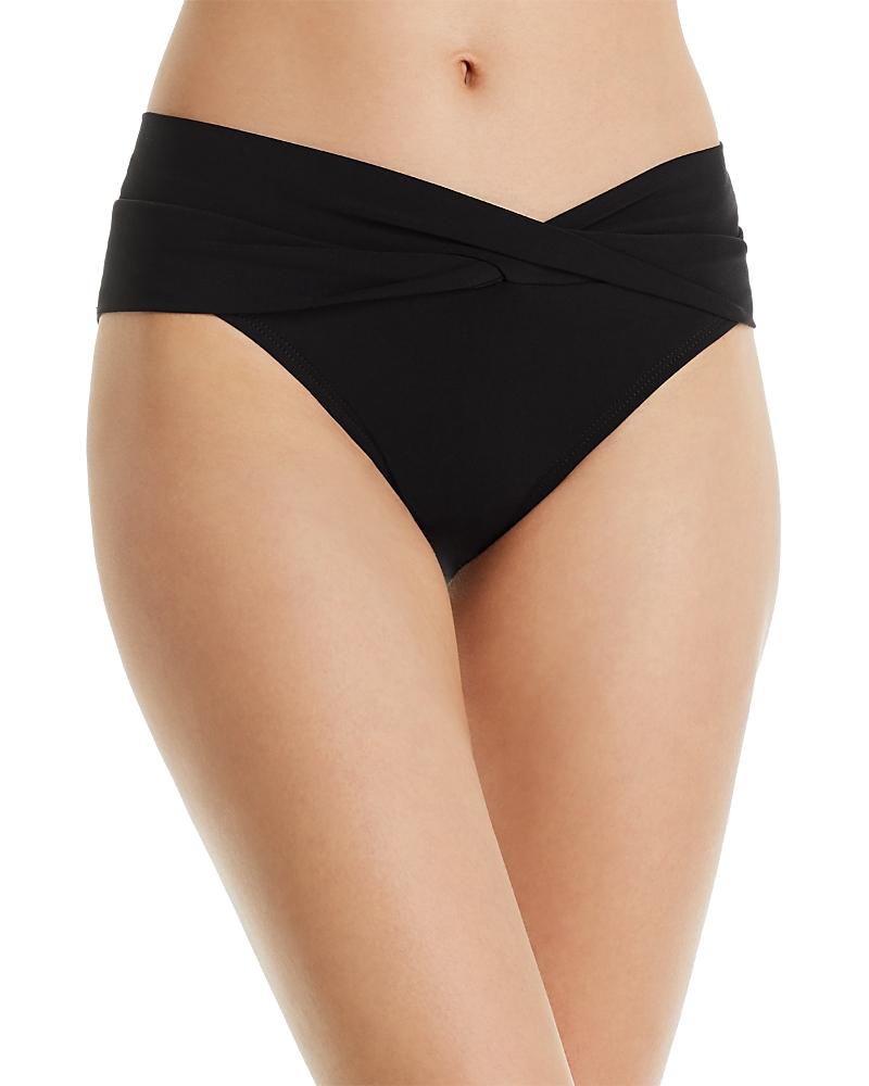 Robin Piccone Ava Solid Twist-Front Bikini Bottom Product Image