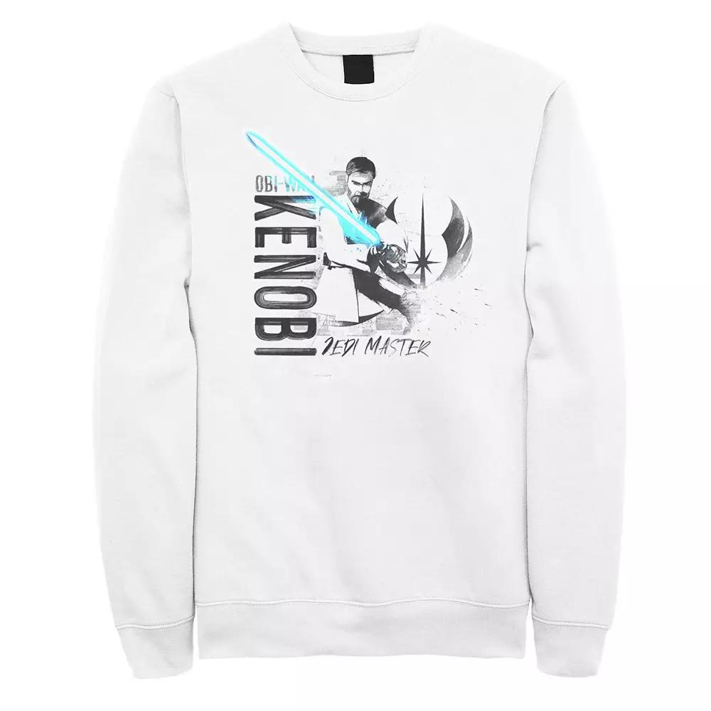 Men's Star Wars The Clone Wars Obi-Wan Kenobi Portrait Sweatshirt,  Product Image