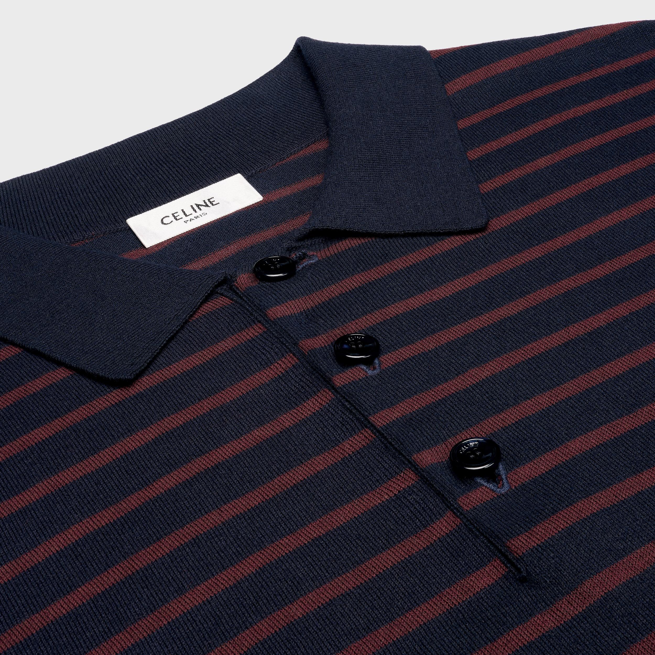 short-sleeved polo sweater IN fine cotton Product Image