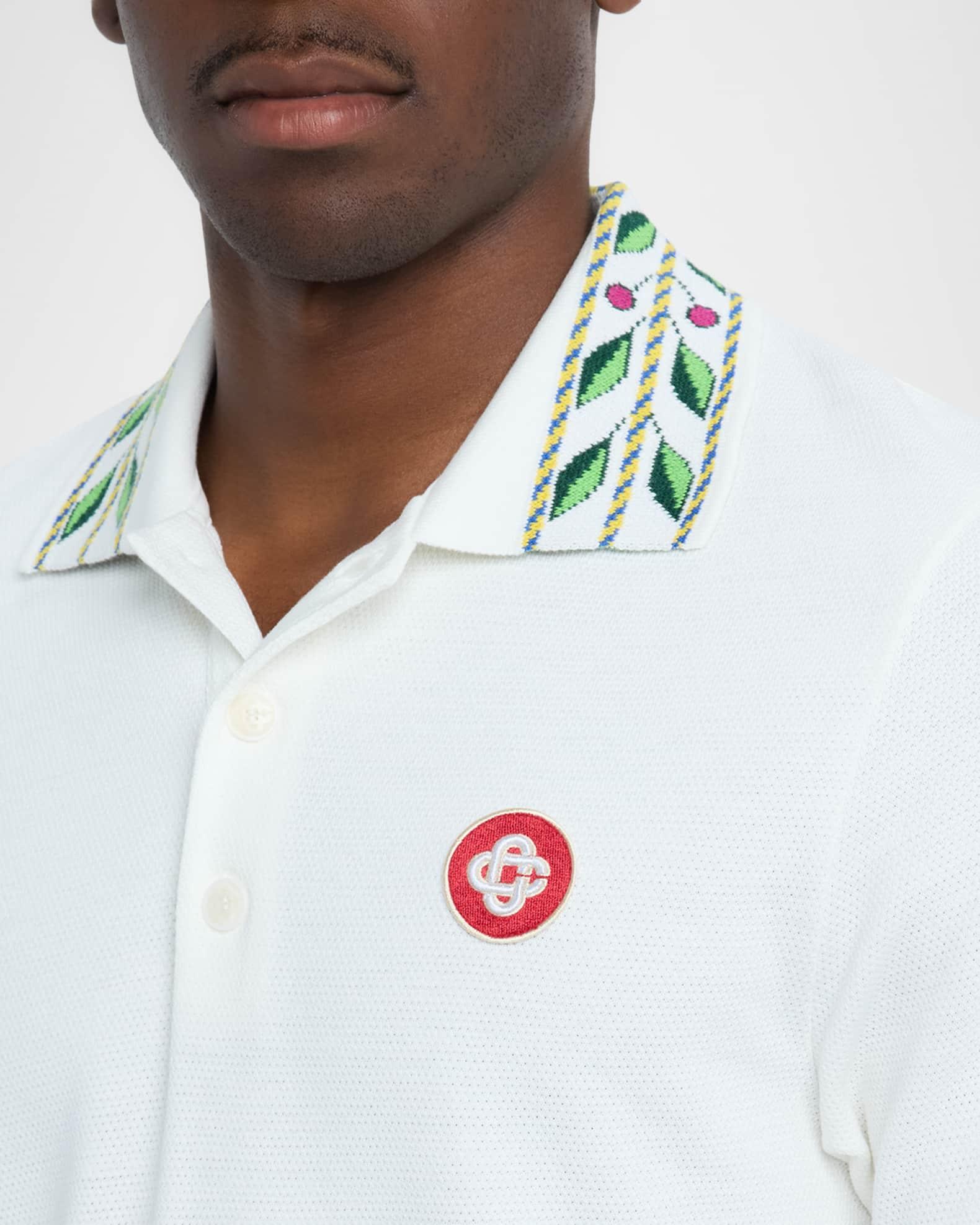 Men's Laurel-Collar Cotton Polo Shirt Product Image