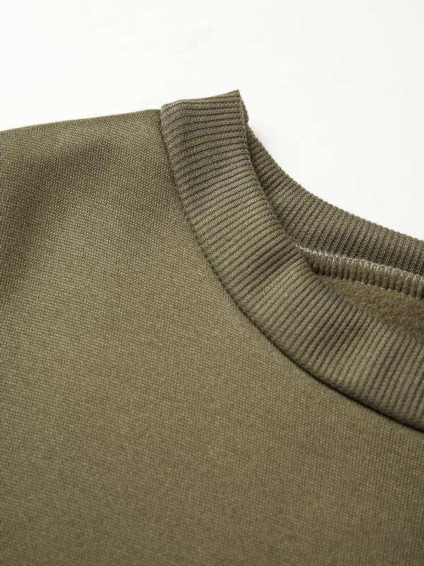 Letter Embroidered Pullover Sweatshirt Product Image