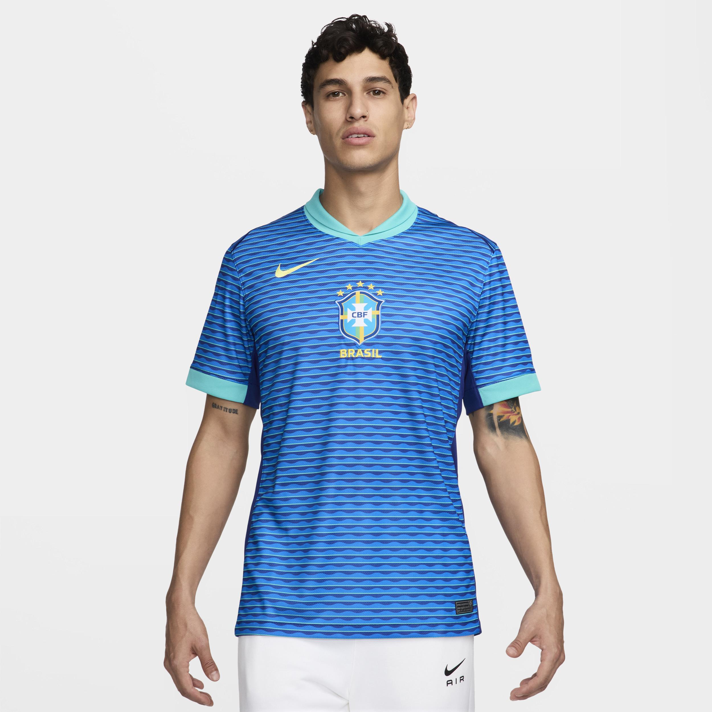 Brazil 2024 Stadium Away Nike Mens Dri-FIT Soccer Replica Jersey | FJ4283-458 Product Image