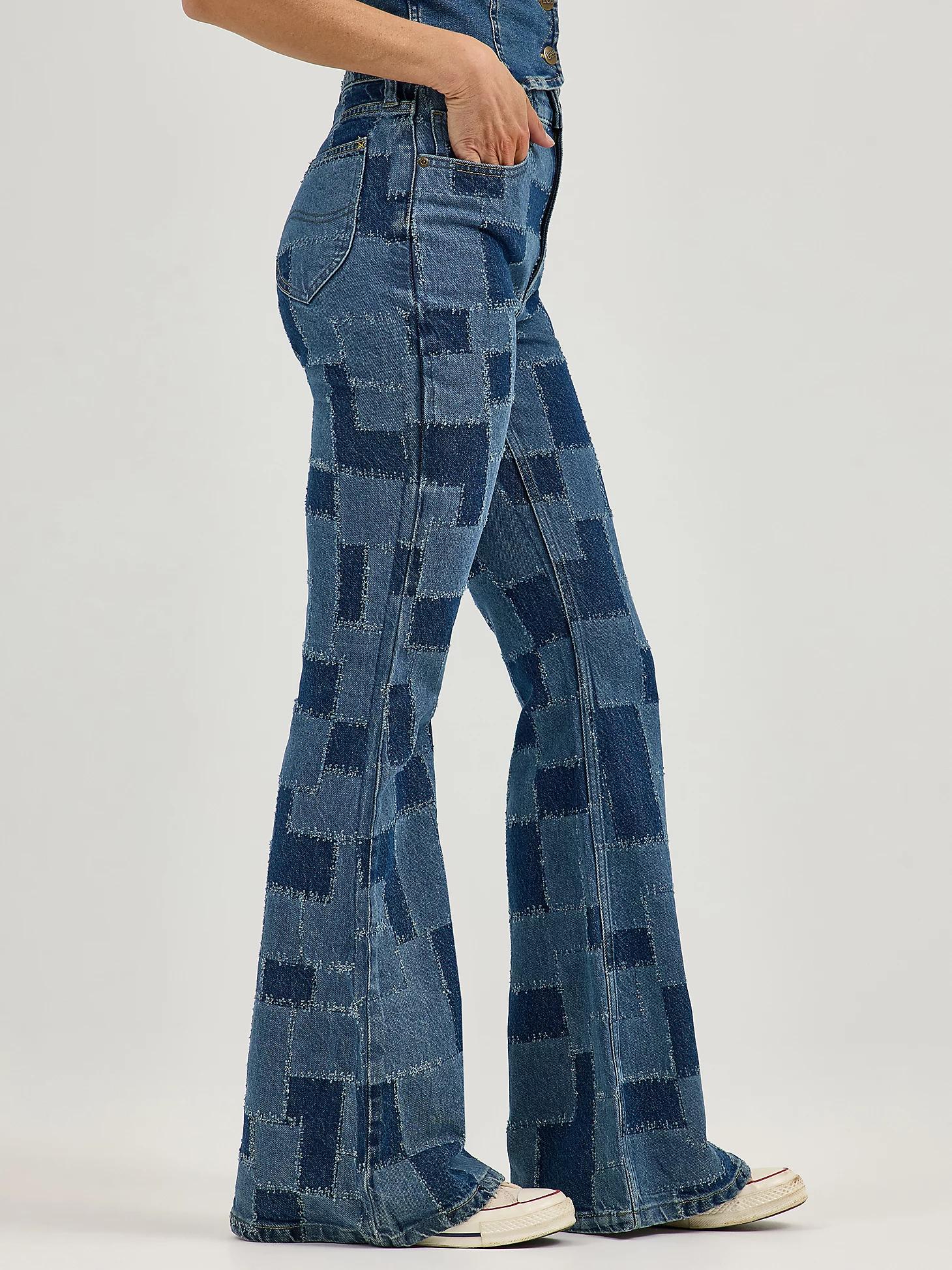 Women's High Rise Patchwork Flare Jean | Women's Jeans | Lee® Product Image