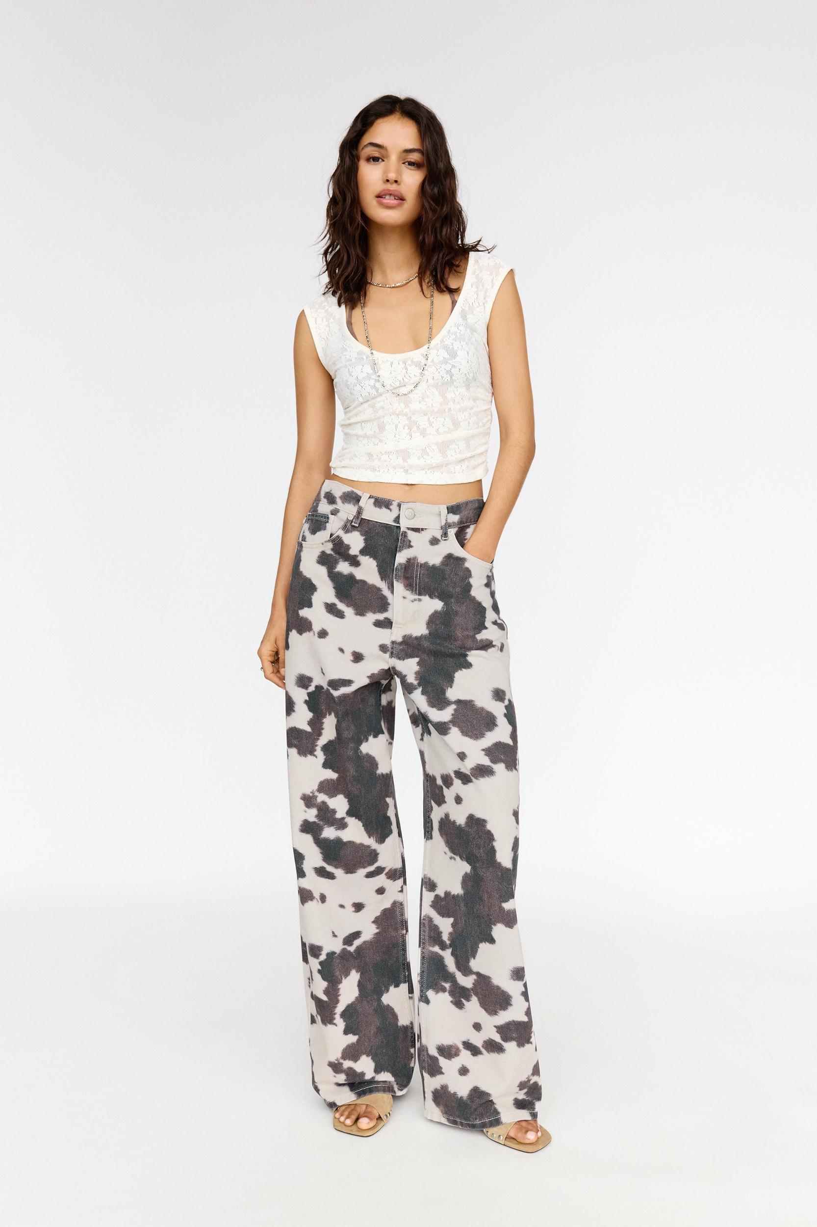 Cow baggy jeans Product Image